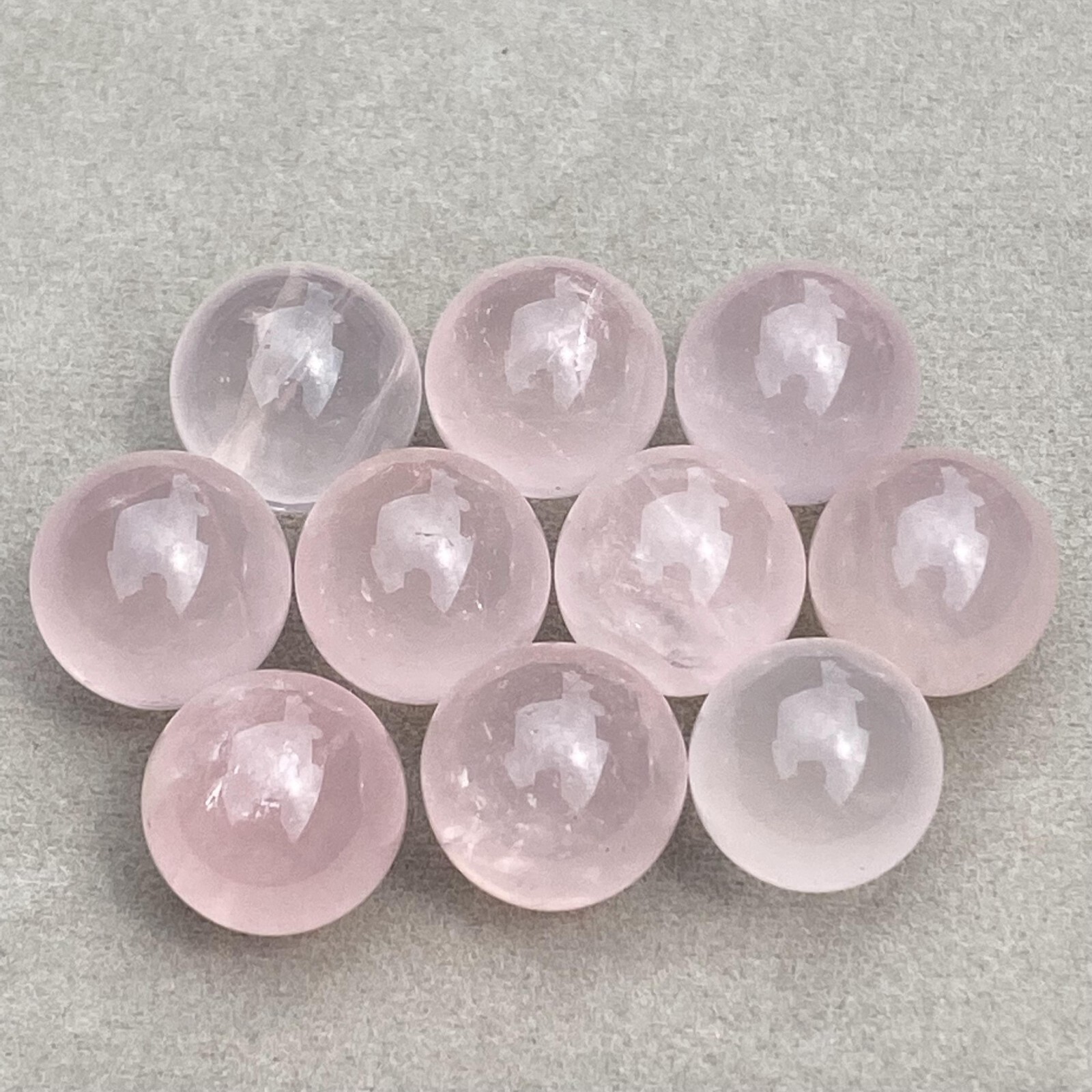 20pcs Wholesale Natural Rose quartz Ball Quartz Crystal 15mm Sphere +box Reiki