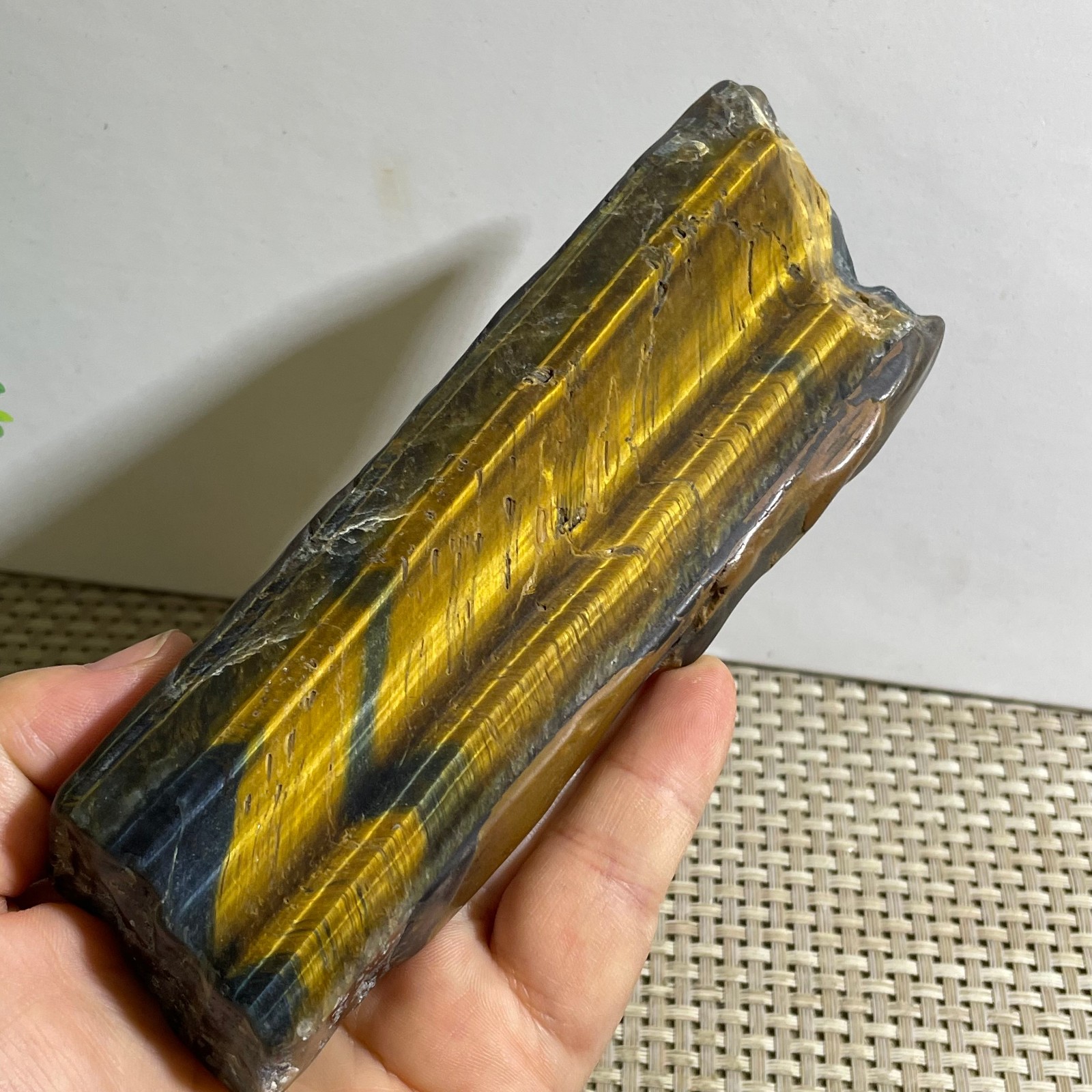 290g Natural tiger’s-eye Rough Raw Stone Rock Specimen Reiki healing
