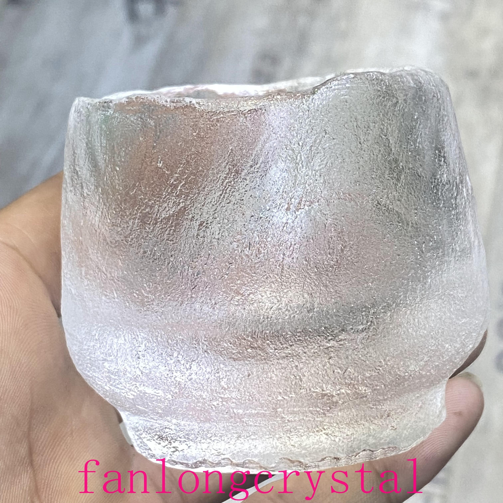1pcs Natural Clear crystal Quartz Cup Crystal Carving Home Decor Reiki Gift