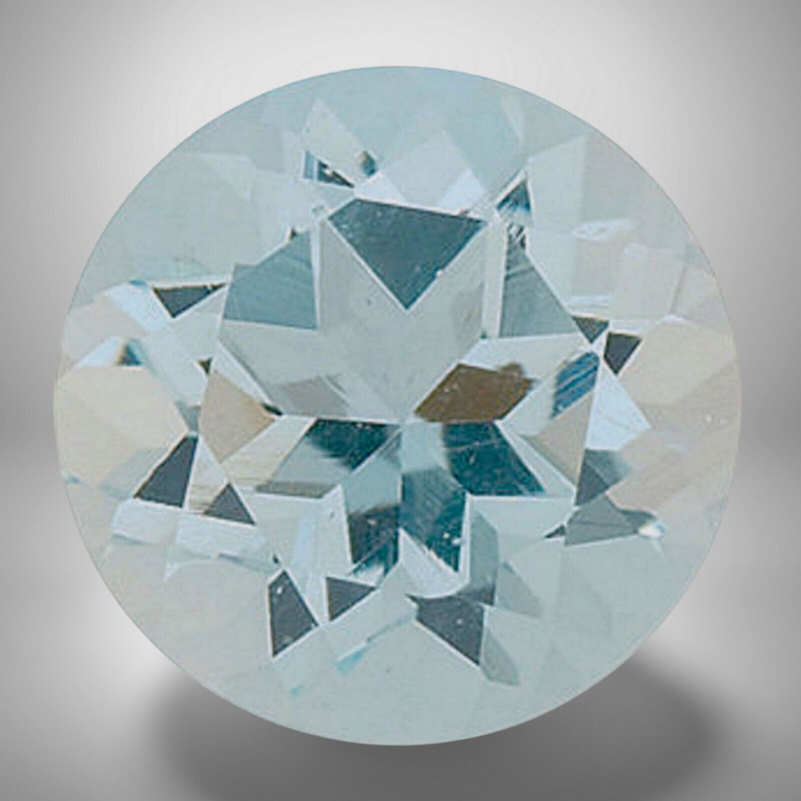 Aquamarine Round Cut Gemstone 2.1 Cts – 9 mm Lustrous Precious Jewelry Gem