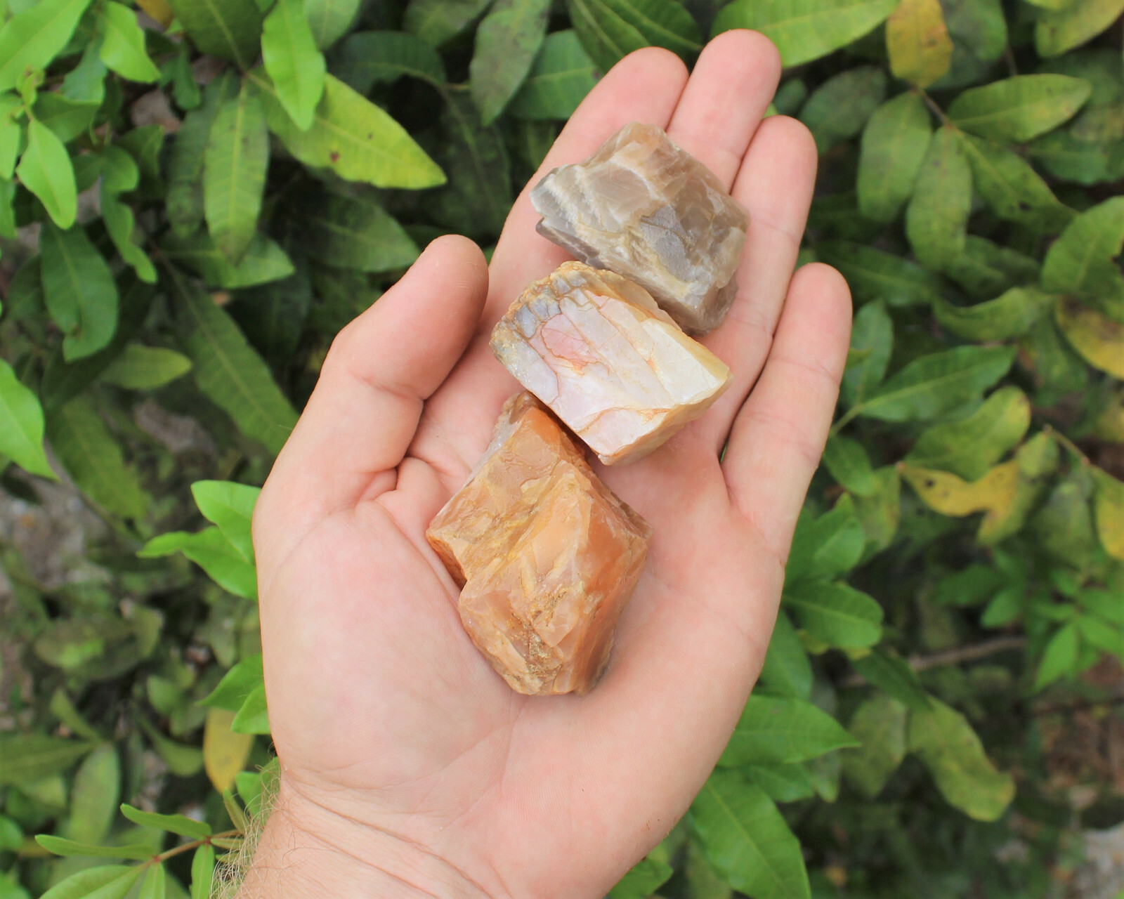 Moonstone Rough Natural Stones (Raw Crystals, Black Moonstone, Peach Moonstone)