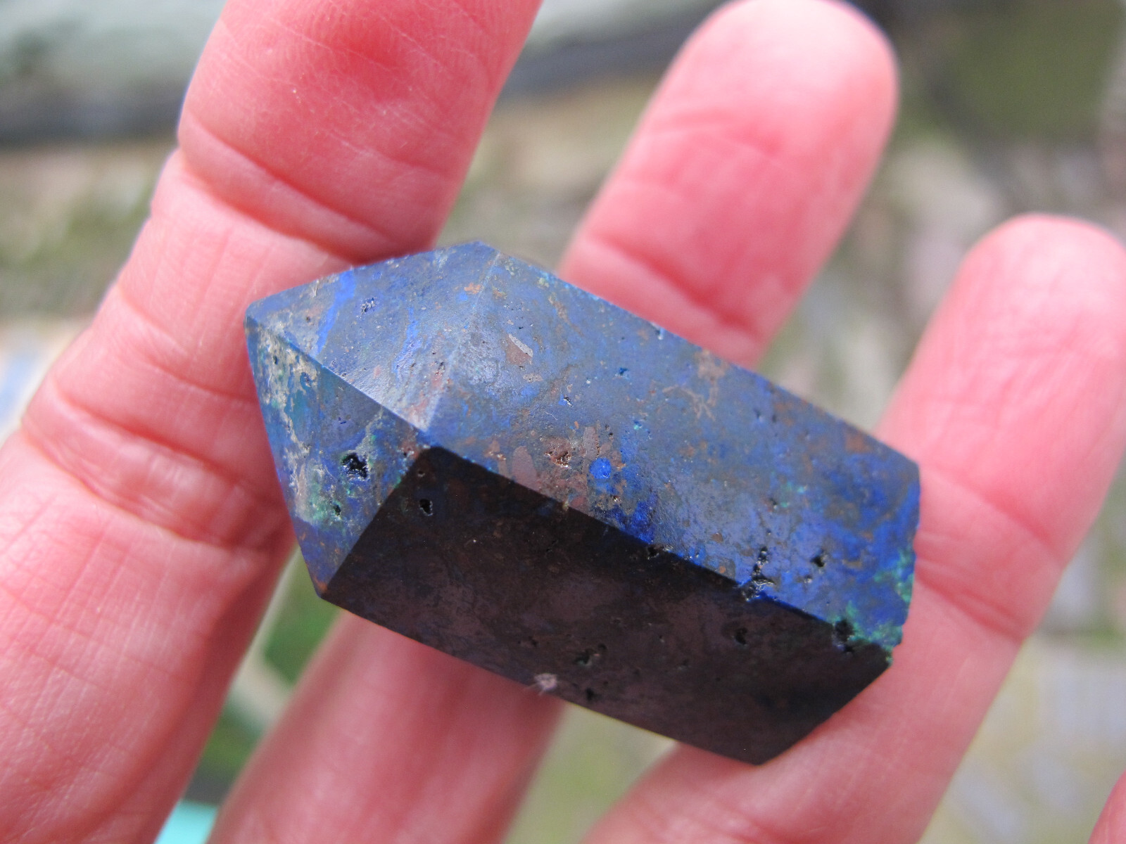 Crystal Lapis Lazuli polished tiny point Stone Bright Natural Freeform Healing