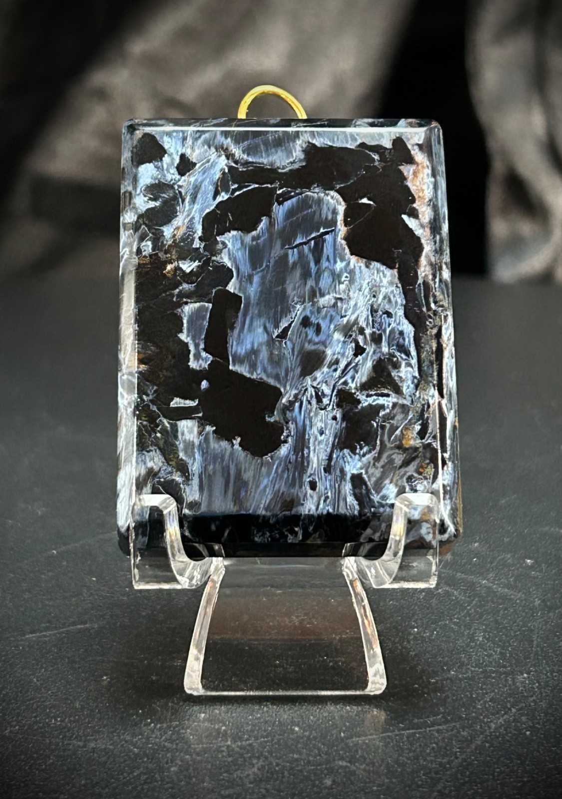 1.85” Super Blue Flash Pietersite Pendant 1.3oz (36 grams)
