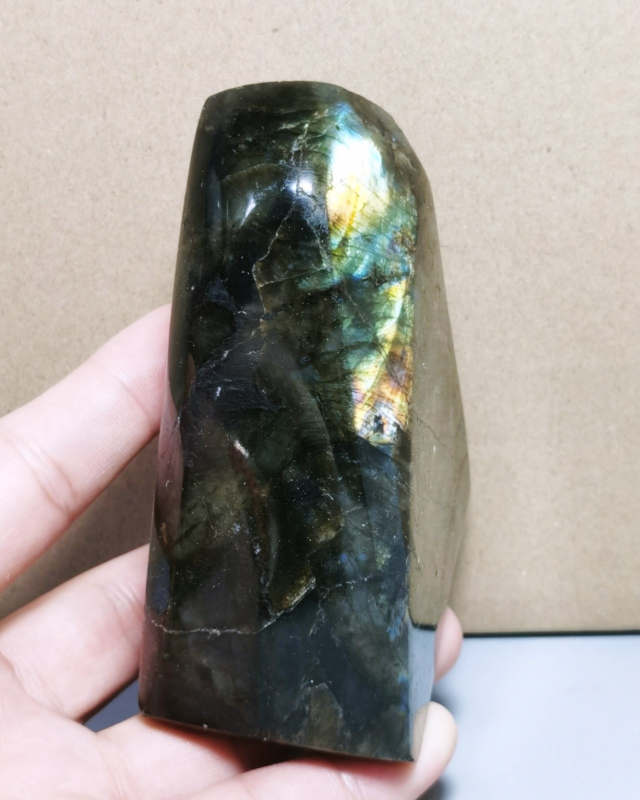 1LB Natural Rare Rainbow Flash Labradorite Freeform Reiki Stone Healing