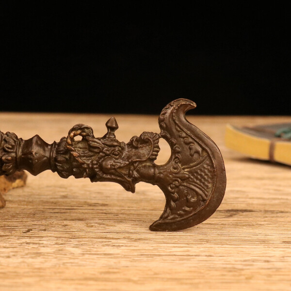 50g Ancient Chinese Handcrafted.Alloy Exquisite.The Vajra pestle .gift.215