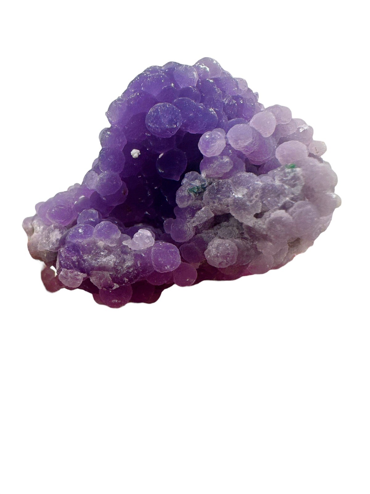 Blue& Purple Iridescent Grape Agate Cluster Mineral Specimen Crystal Botryoidal