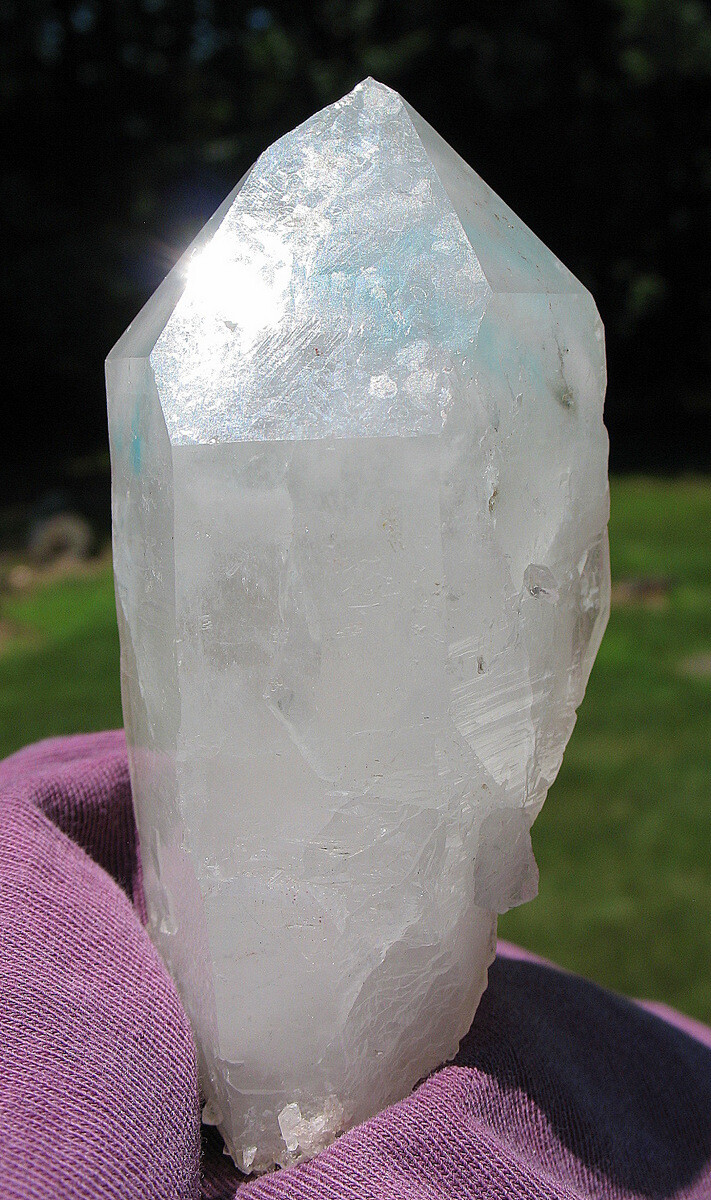 Clouds of Ajoite in Quartz Crystal Phantom ~ Floater ~ South Africa