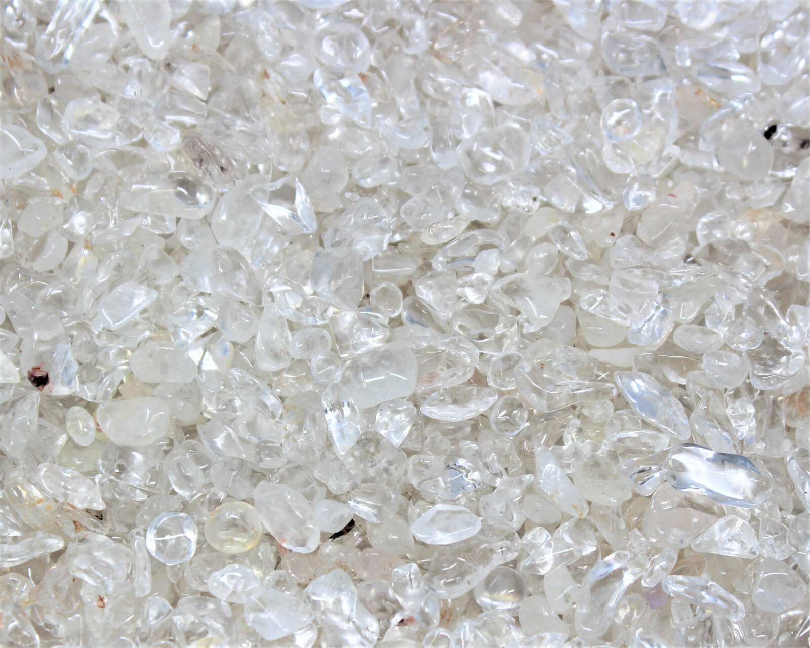 Bulk 2 lb Loose Clear Quartz Semi Tumbled Stones Chips Mini Crystal 5 – 15 mm