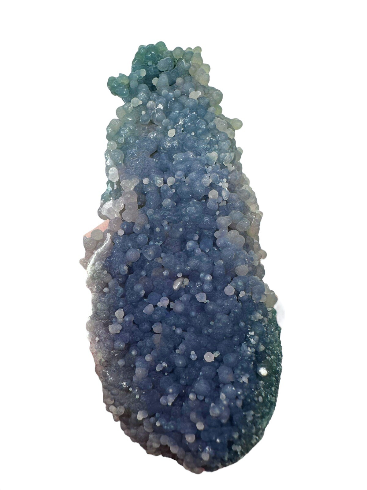 Blue& Purple Iridescent Grape Agate Cluster Mineral Specimen Crystal Botryoidal