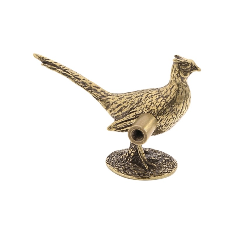Furniture Handle Long Tail Pheasant Pattern Traditional Chinese Cabinet Knob