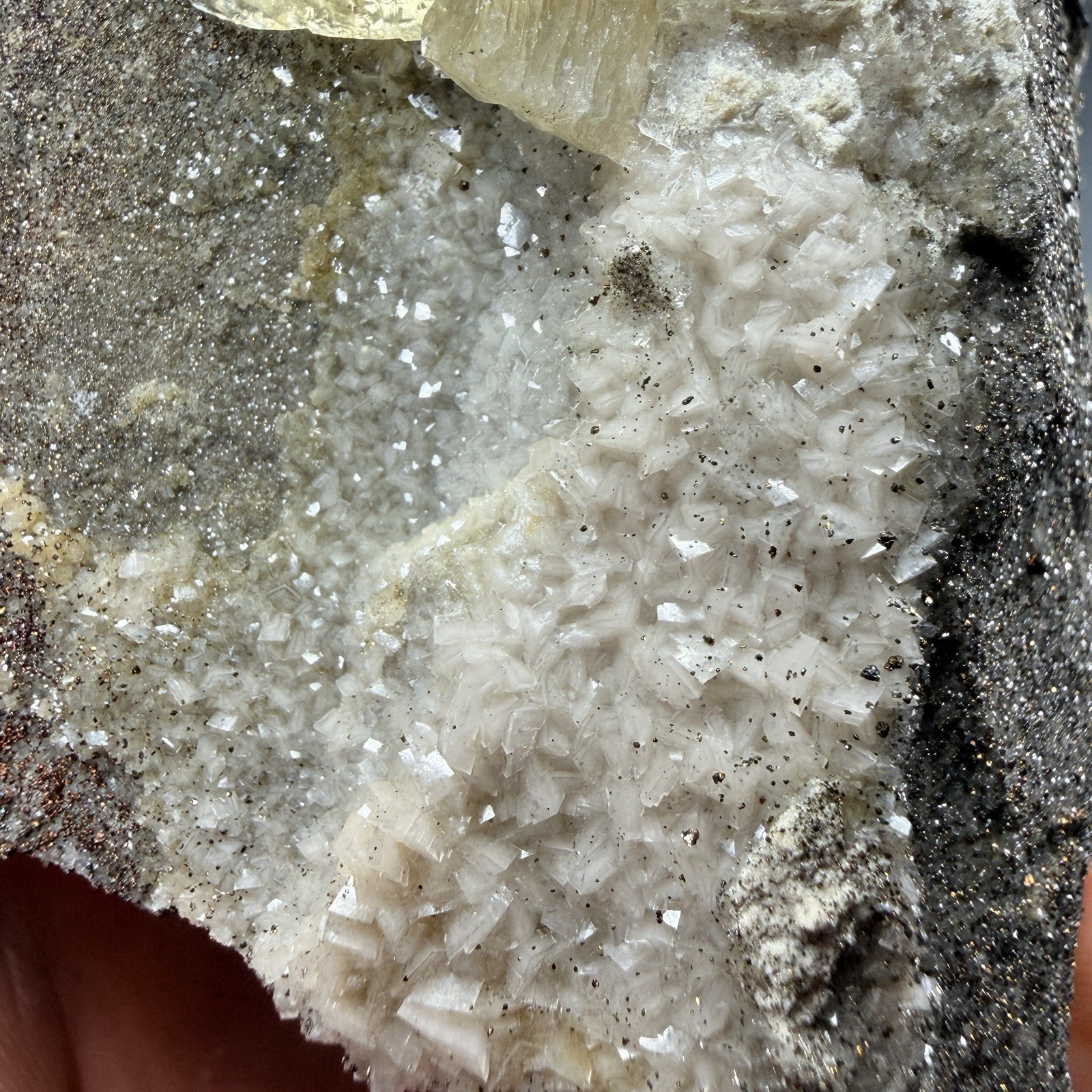 Golden Calcite Chalcopyrite Dolomite Crystal Combo / Sweetwater Mine *Video*