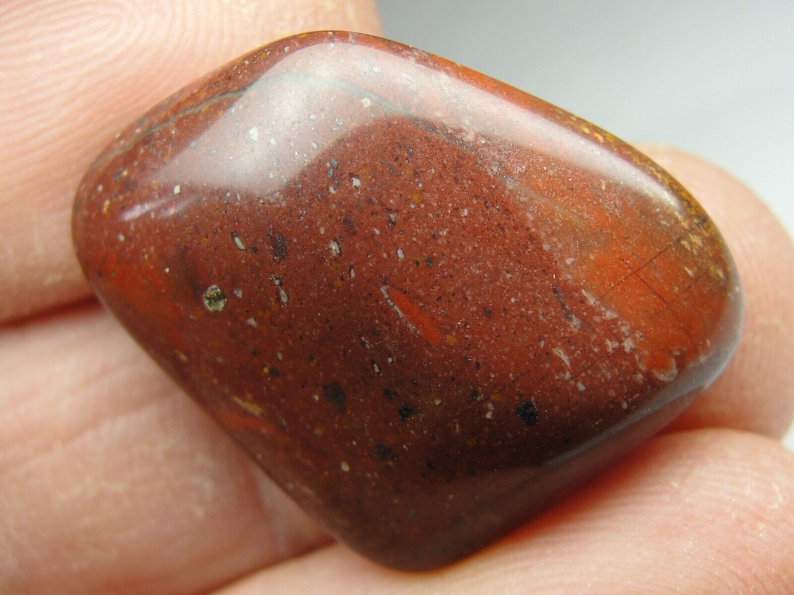 RAINBOW JASPER – SOUTH AFRICA – HIGH POLISH – M-4394 – 7.20g EXCELLENT DETAILS