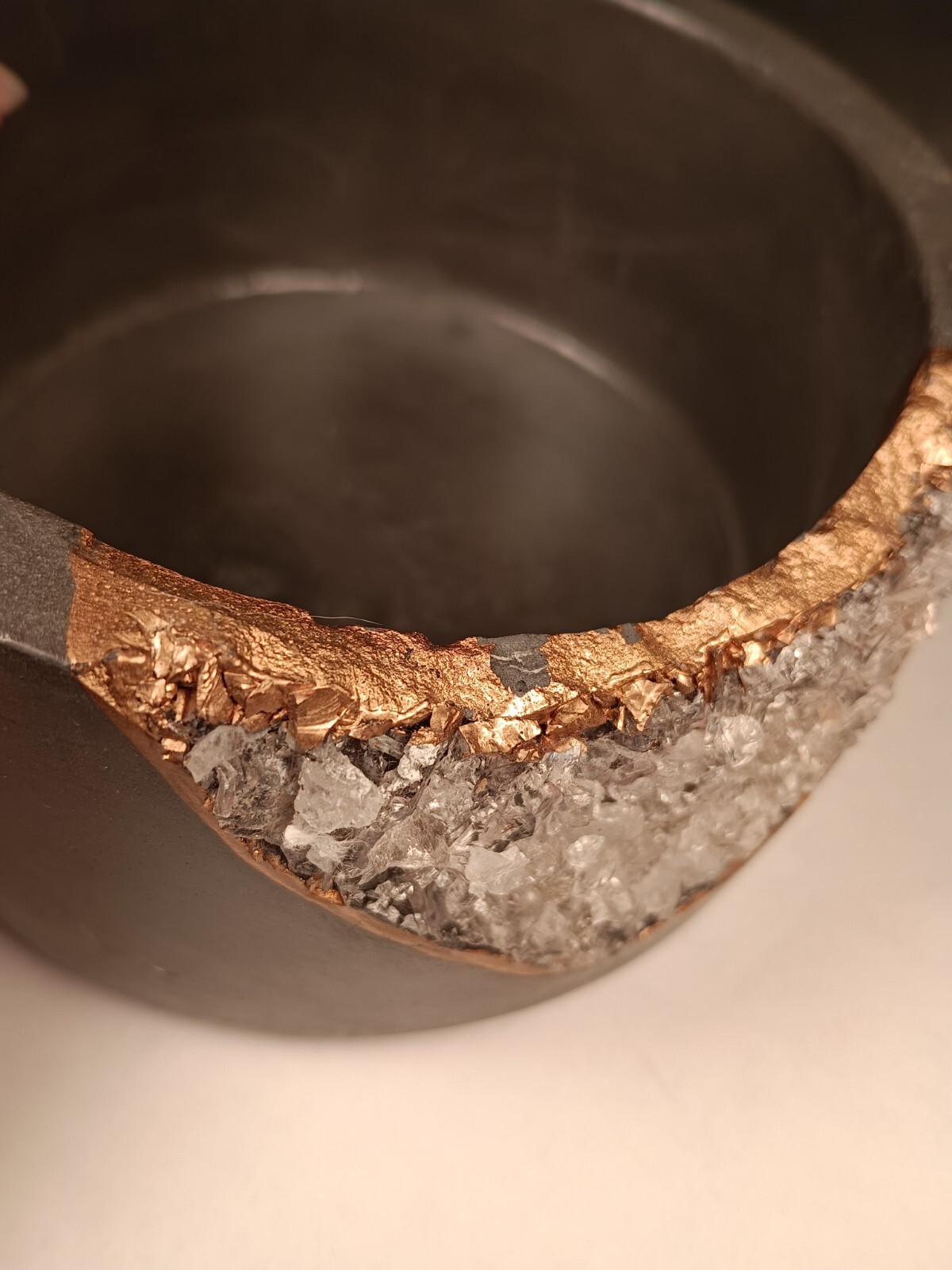 Tal & Bert Geode Stone Planter Candle Holder