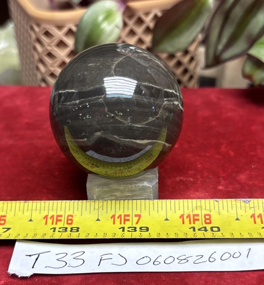 Fancy Jasper Sphere, The Supreme Nurturer Stone, Jasper 155 Grams 2”