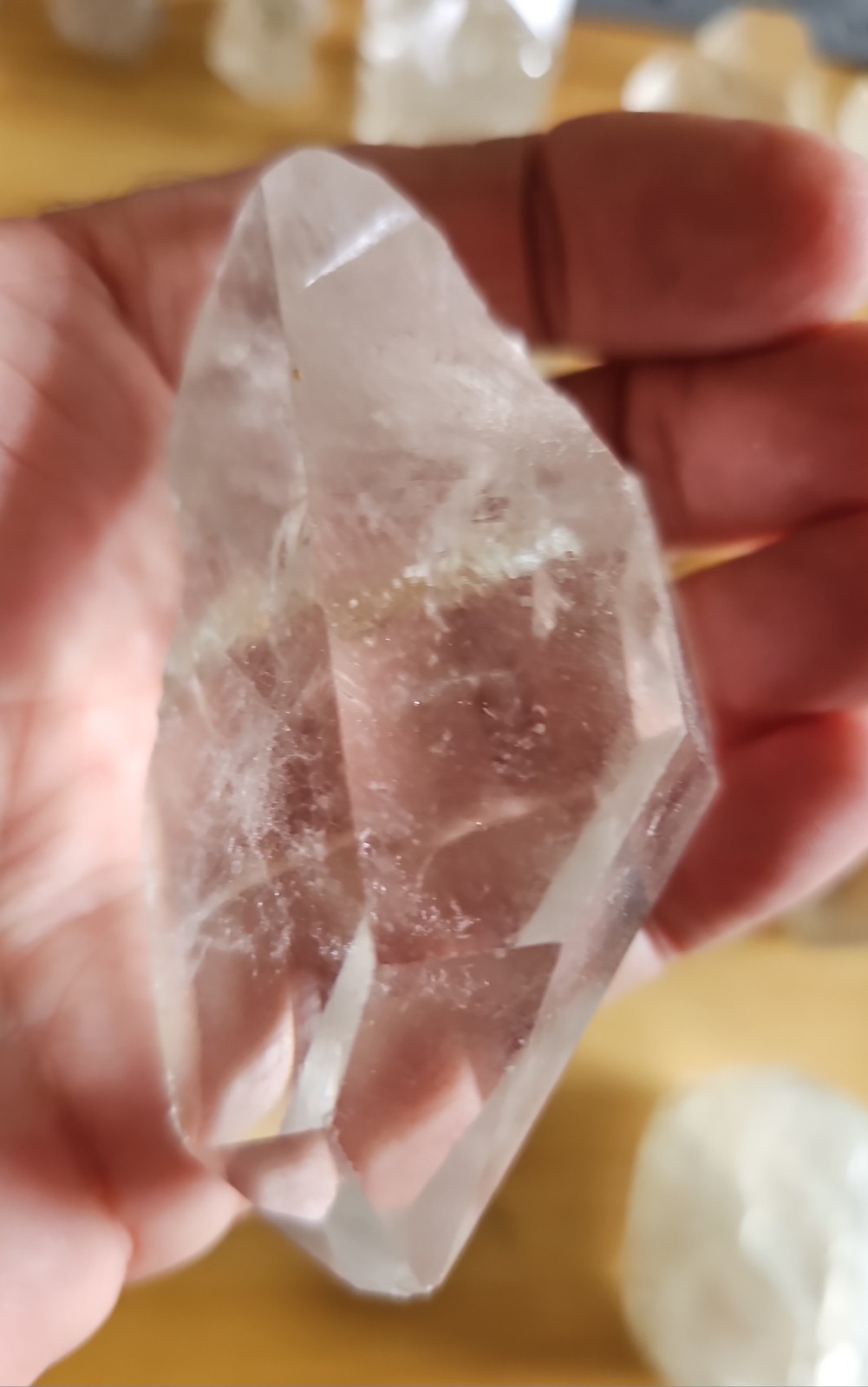 Lot Of 37 Clear & Smoky Quartz Crystals Mixed Different Shapes Sizes Big & Small