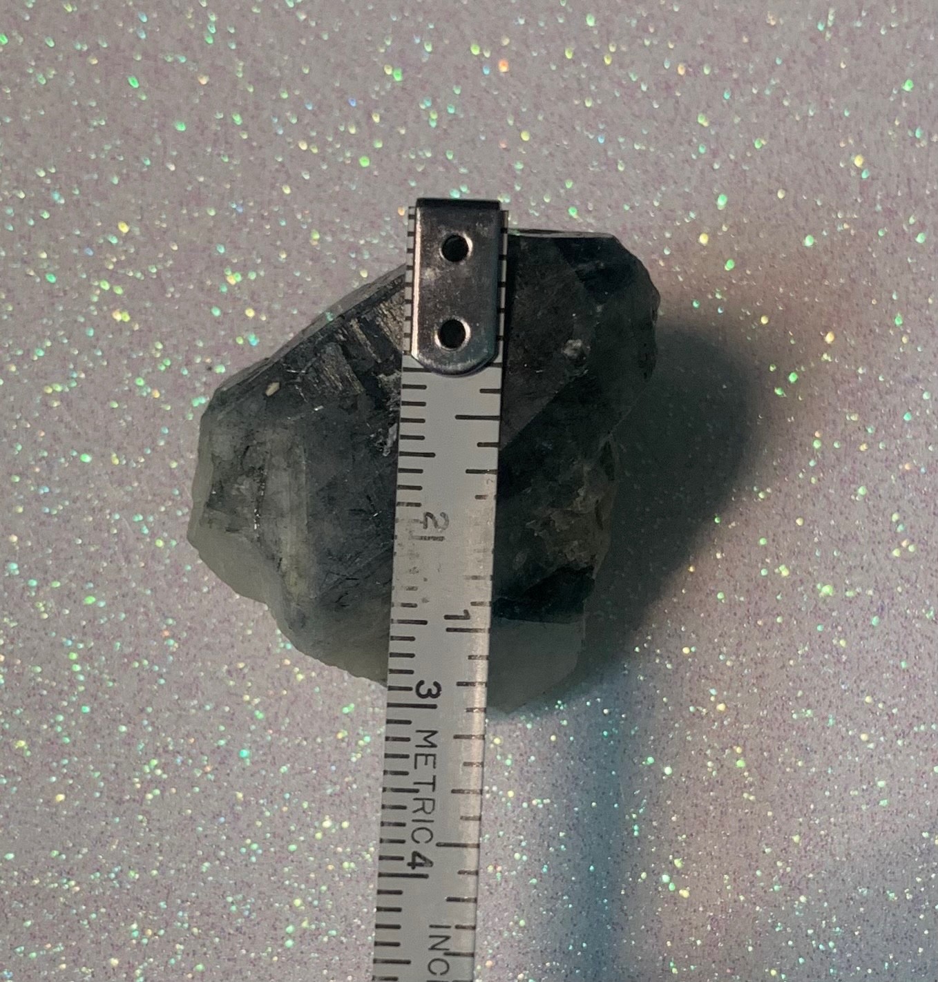 Sapphire BEAUTIFUL BLUE WHITE specimen crystal