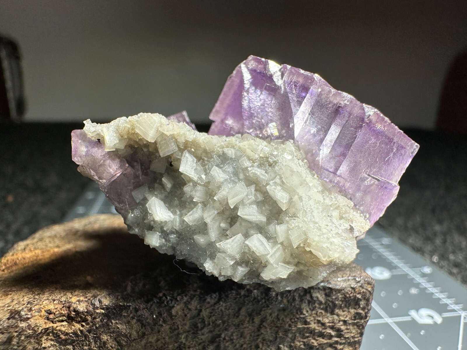 ➤Natural PURPLE FLUORITE CRYSTALS on DOLOMITE CRYSTALS Elmwood Mine TN VIDEO➤033