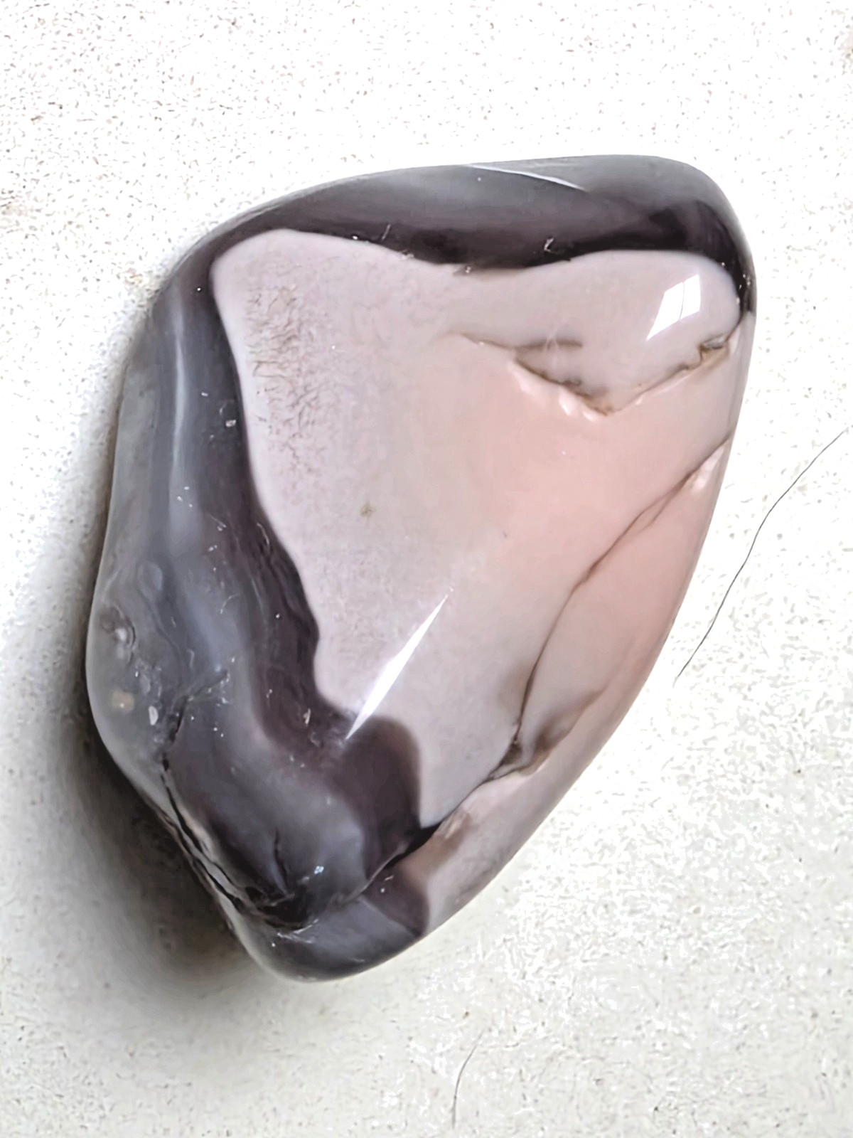 POLISHED BEAUTIFUL BOTSWANA AGATE, Pink and Dark Gray AGATE MUST SEE