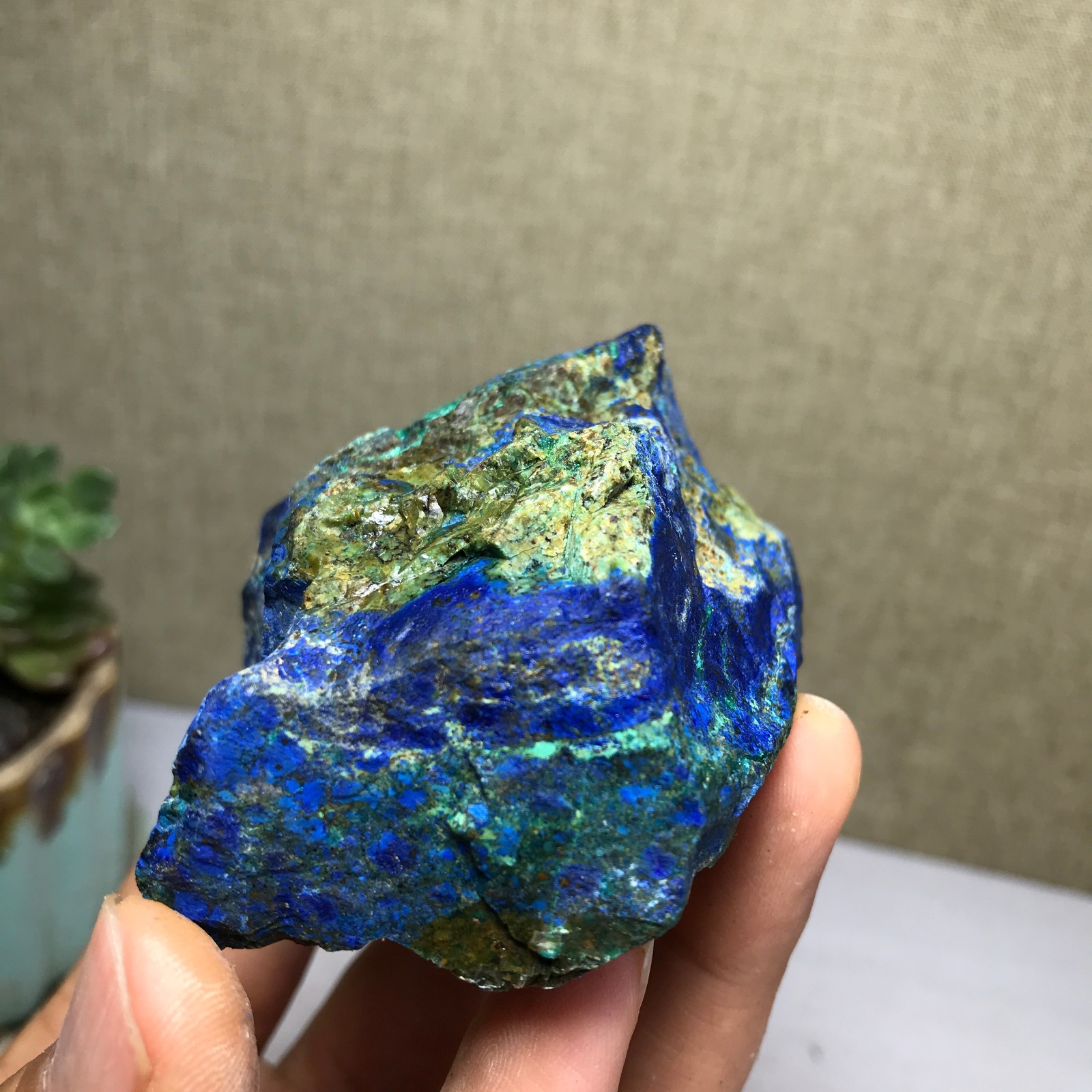 158g Natural Azurite/Malachite gemstone Rough original Crystal Specimen A5792