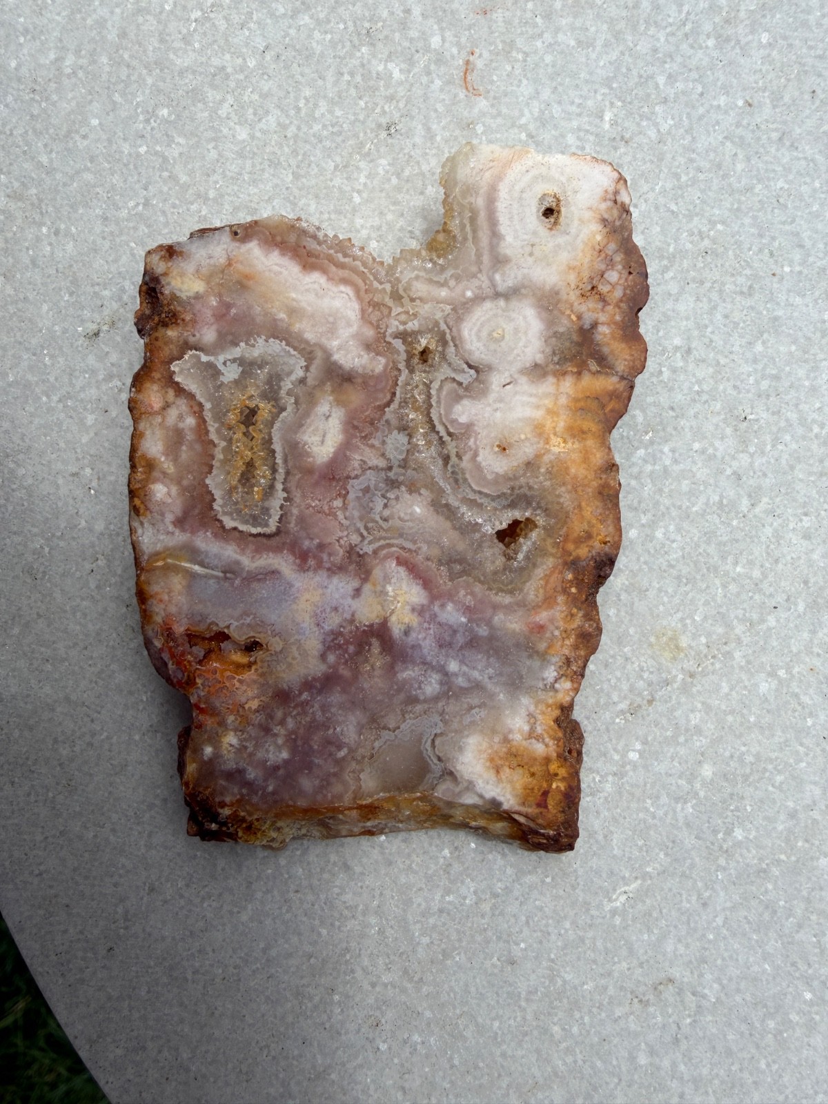 Wholesale Lot 2 Lbs Natural Pink Amethyst Flower Agate Slab Crystal