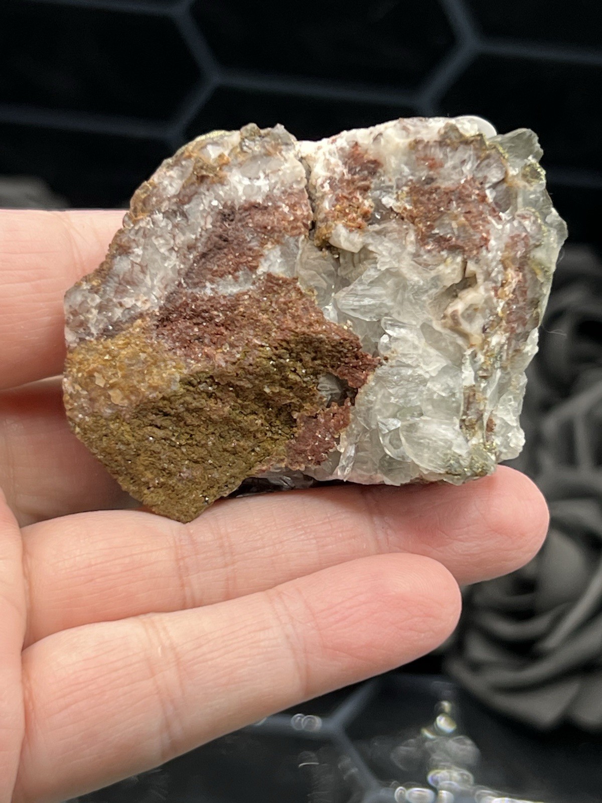 Natural Pyritic “Benz Coin” Calcite Specimen great Formation Free ship & Gift