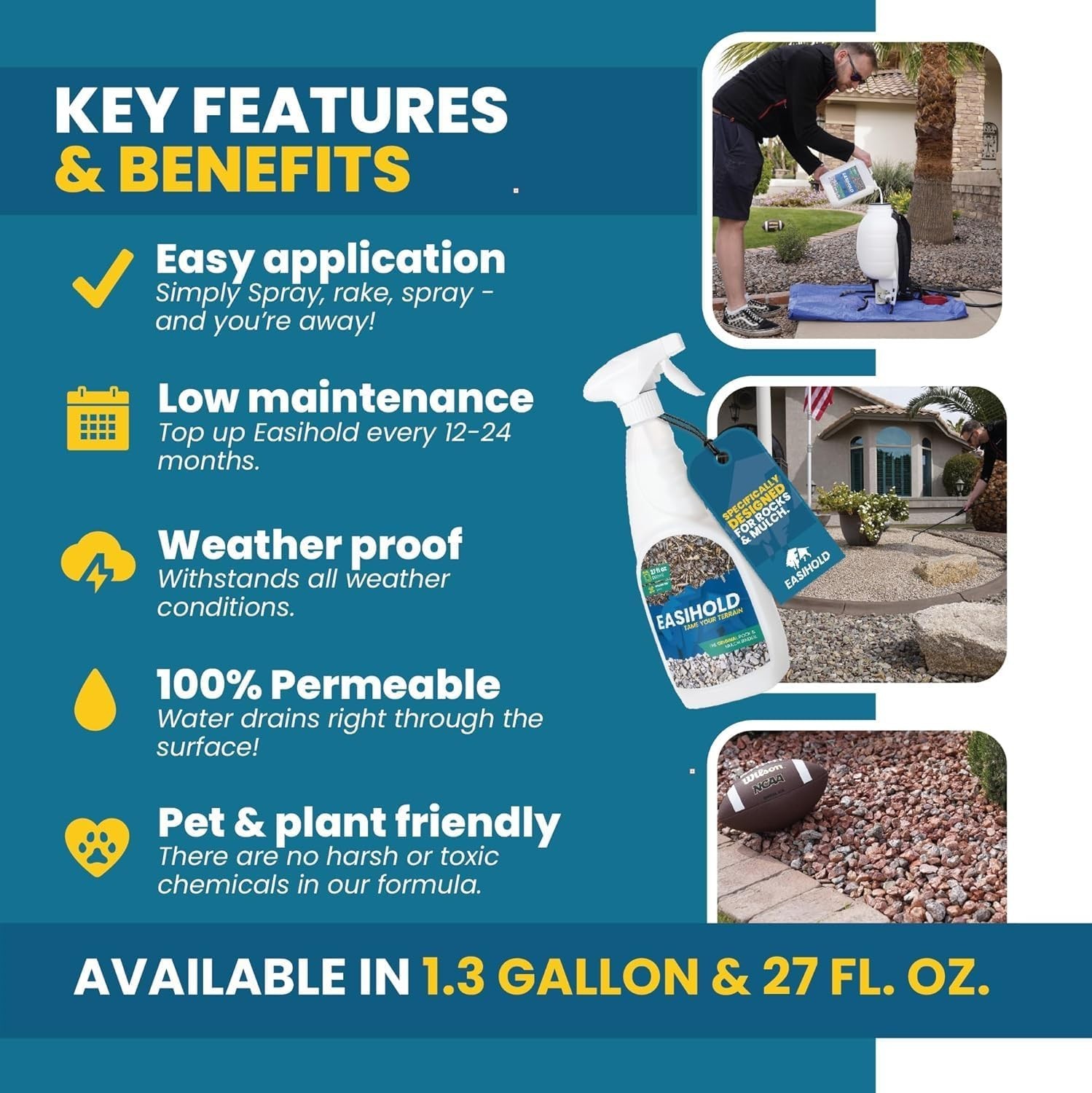 HandySpray 27oz Mulch Glue – Lasting Eco-Friendly Adhesive for Landscape Design