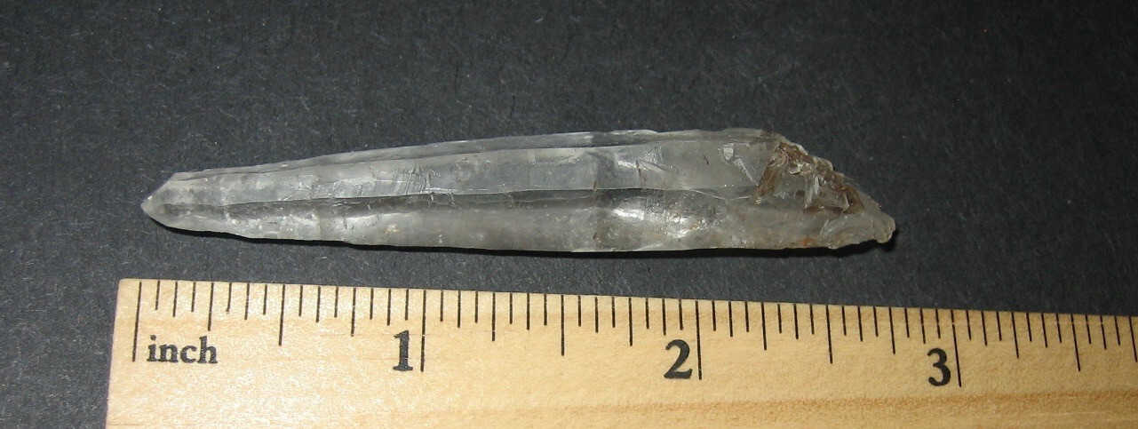 2.8″ NATURAL ROUGH LASER WAND QUARTZ CRYSTAL MINERAL POINT FROM BRAZIL 12.2g *A1