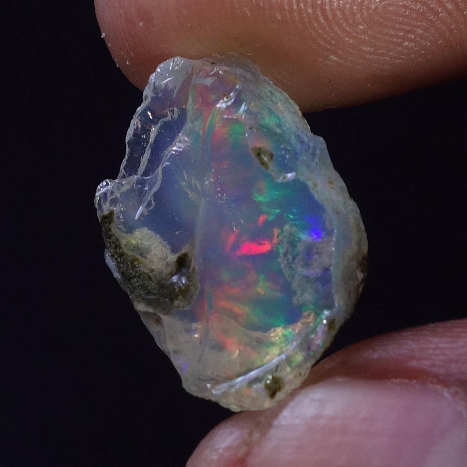 Ethiopian Oil Specimen Crystal Opal Welo Fire Flashy Opal Jewelry Making Supply