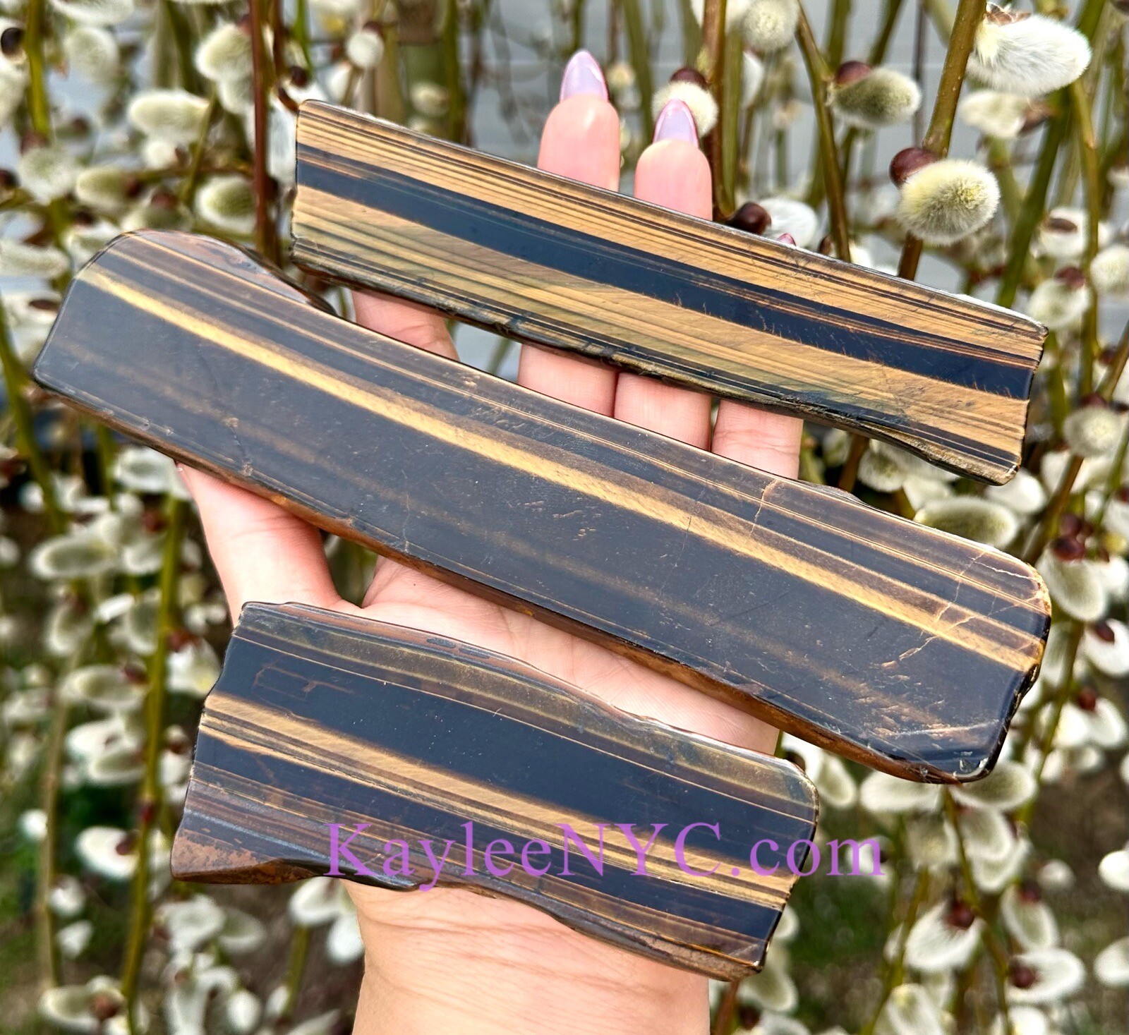 Wholesale Lot 2 Lb Natural Tiger Eye Slab Crystal Healing Energy