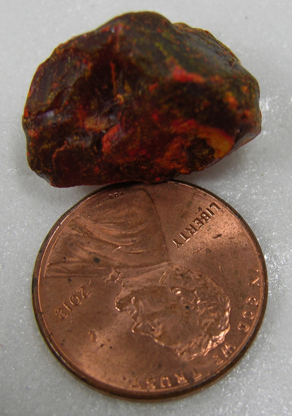 #4 Peru 27.00 ct 100% Natural Rare Rough Red Realgar Crystal Specimen 5.40g 19mm
