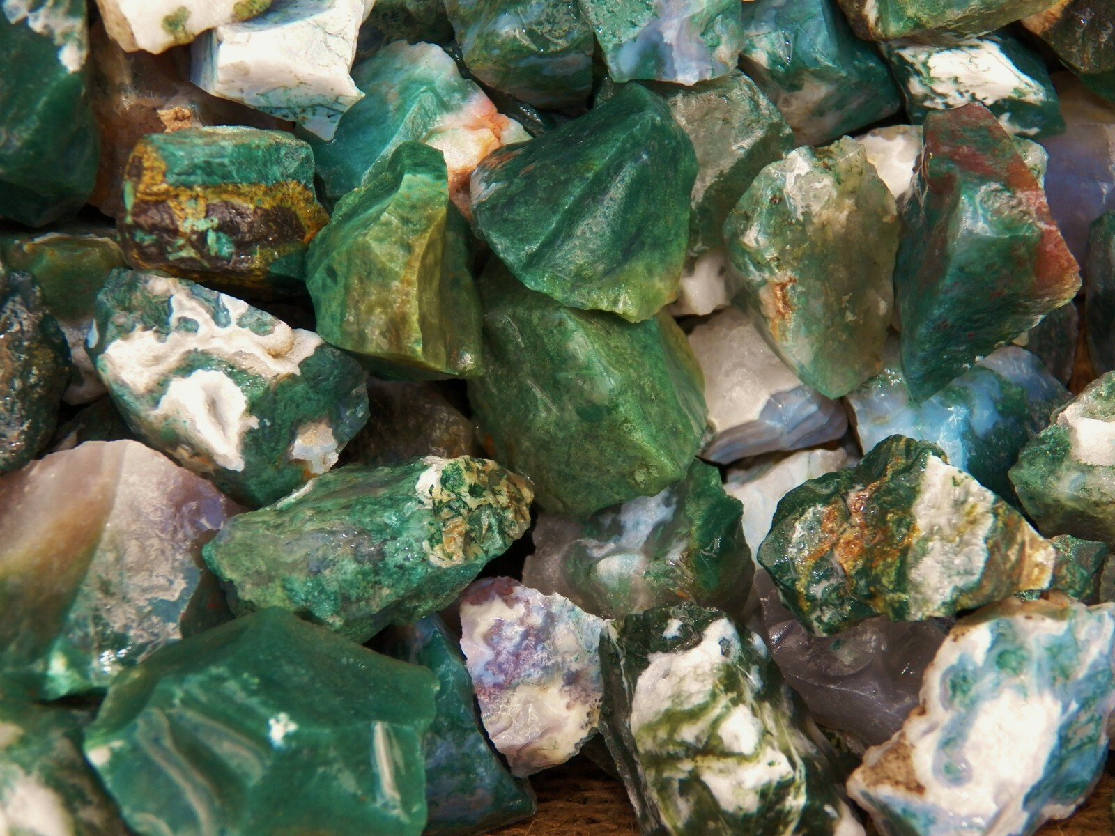 3000 Carat Lots of Fancy Jasper Rough – Plus a FREE Faceted Gemstone