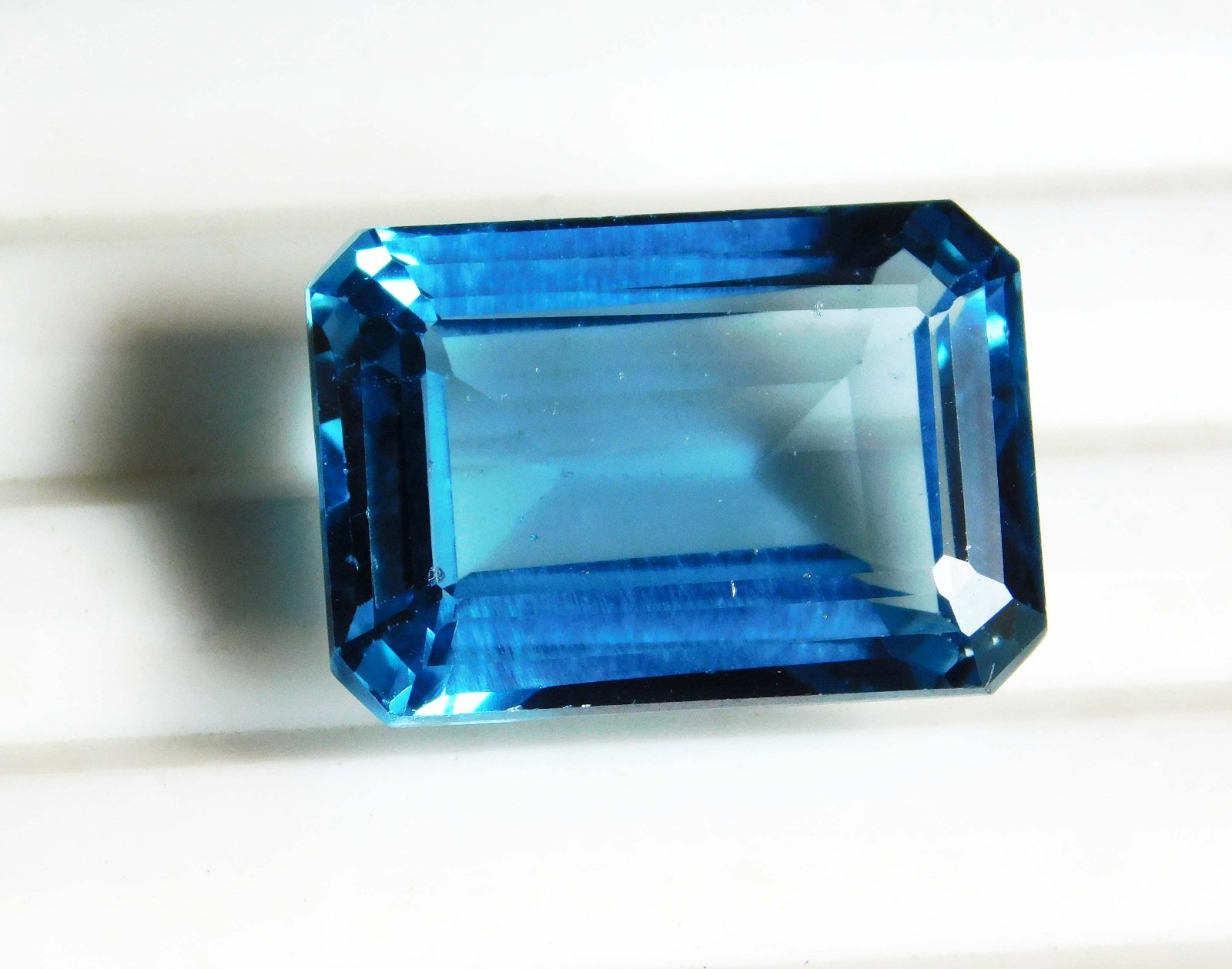 21.95cts. Natural Emerald Cut Translucent Brazilian Aquamarine Loose Gemstone