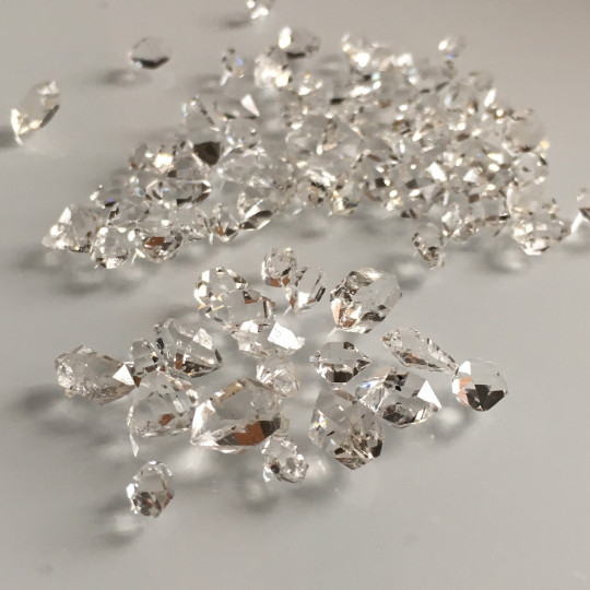 12pcs Lot of Herkimer diamond quartz crystals 5-7mm