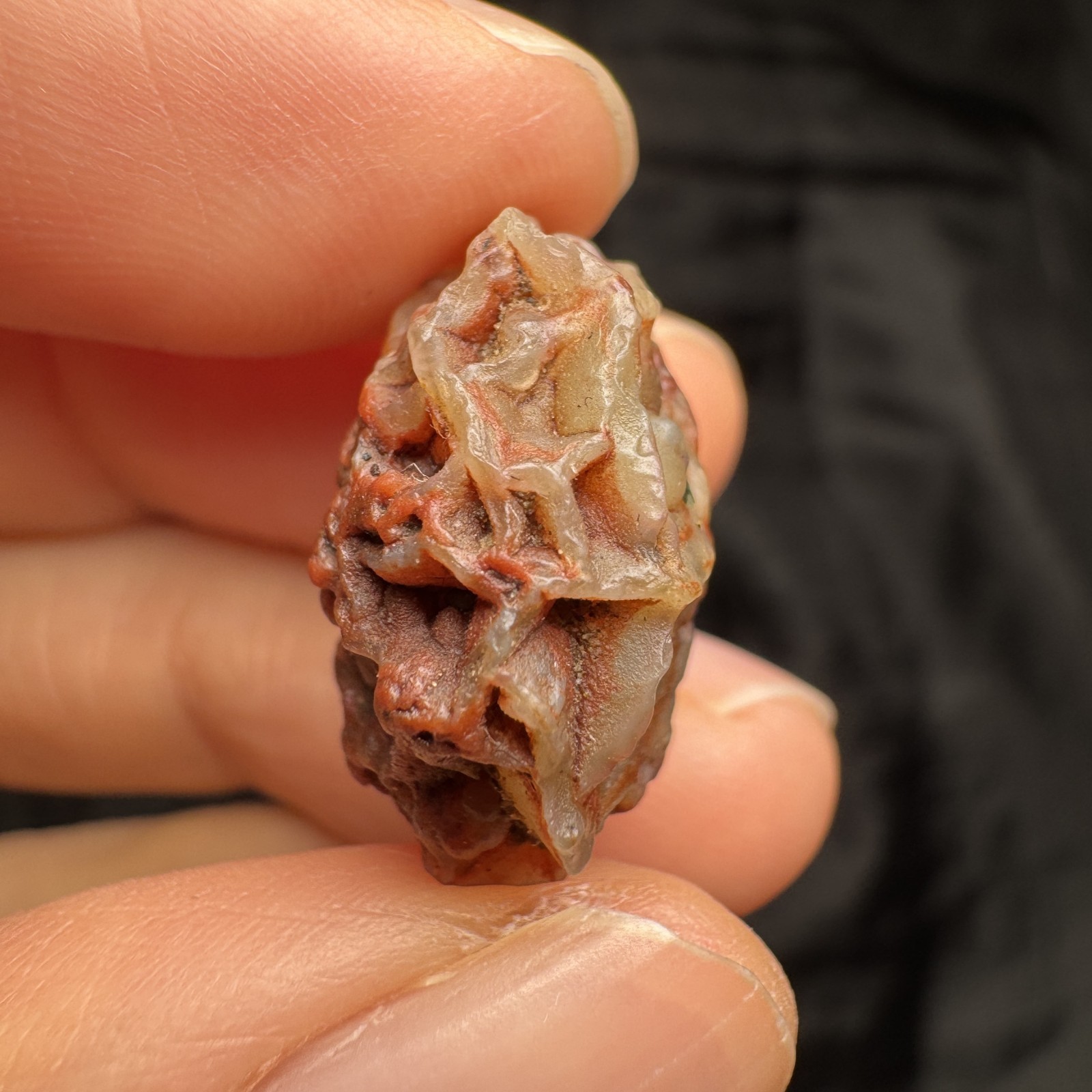 2cm/4.4g Raw Alxa Gobi Vein Agate, Mongolia-5463