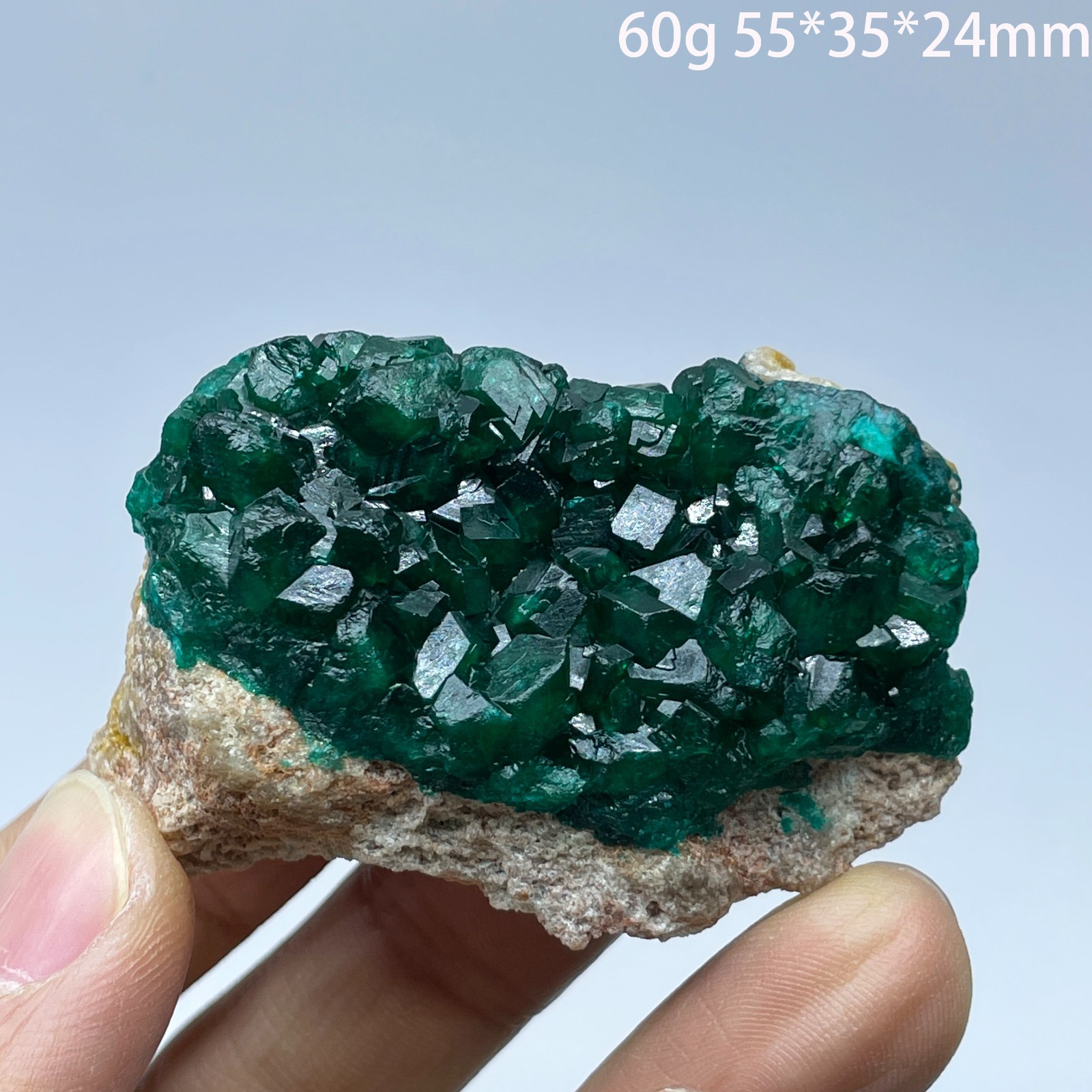 Natural Congo Green Dioptase Mineral Specimen Stones Original Teaching Healing