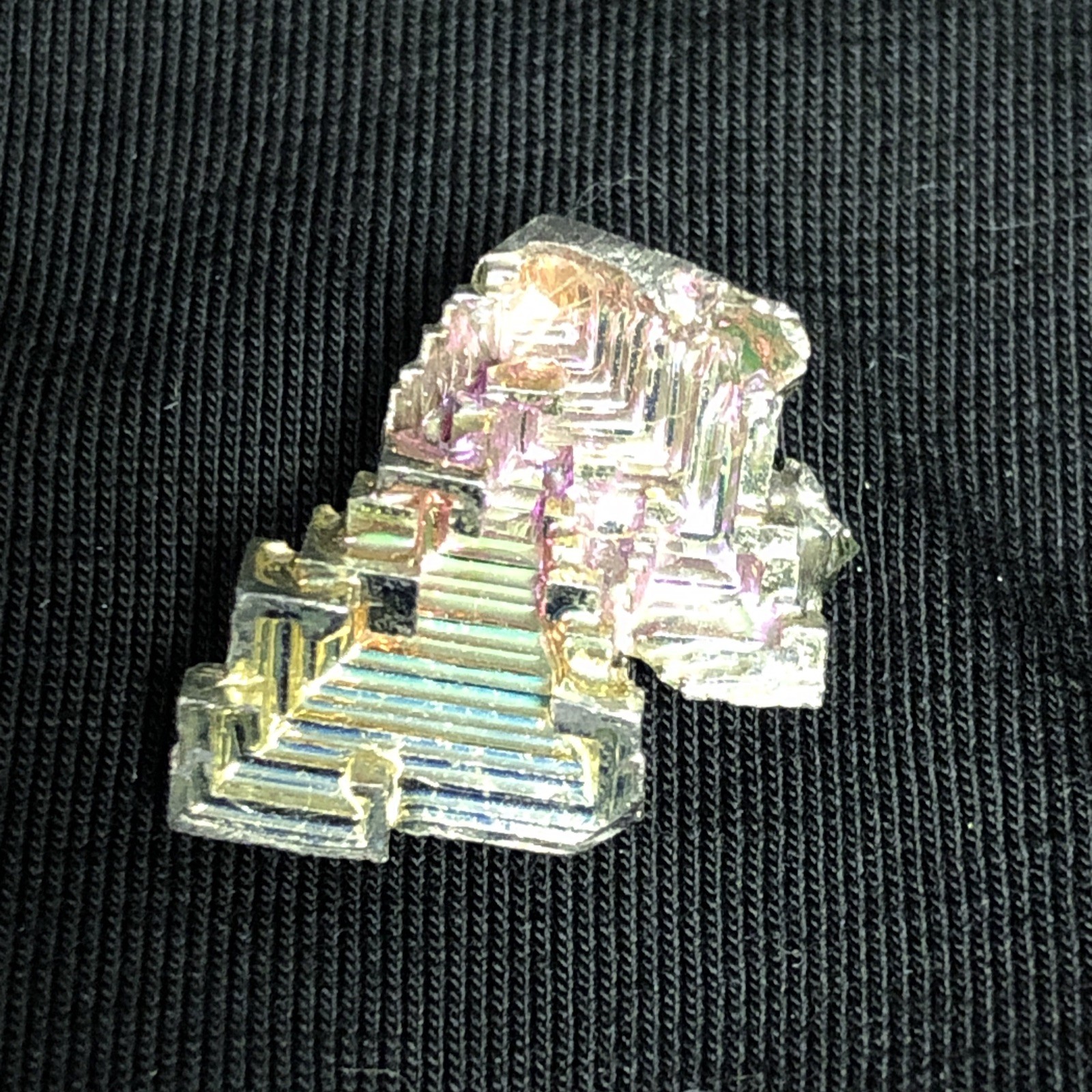 Bismuth Crystal Cluster Specimens Job Lot, x17 Pcs, 158g, Rainbow Aura Titanium