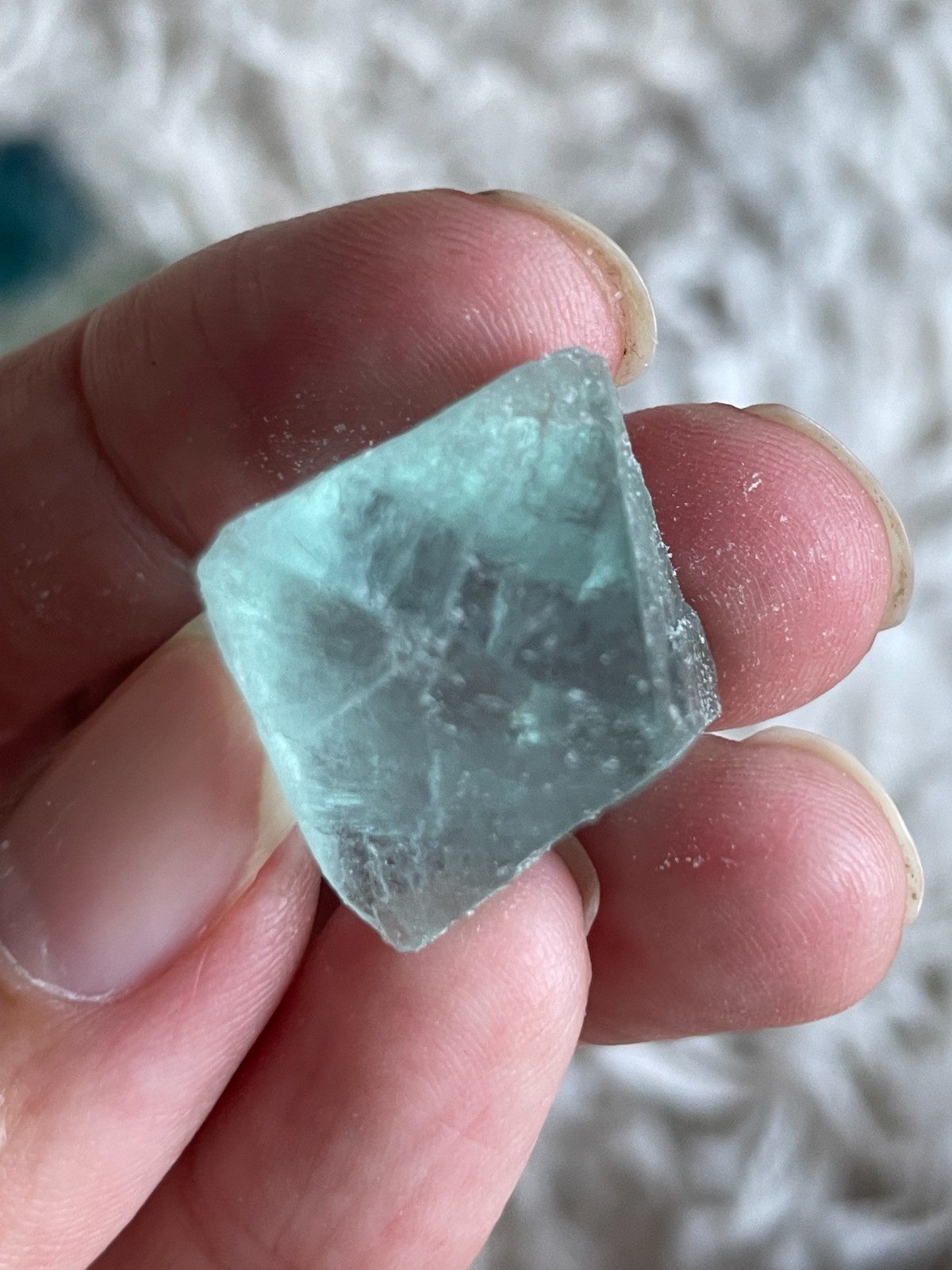 Raw Fluorite Octahedron Crystals – Natural Rainbow Fluorite- Intuitive pick