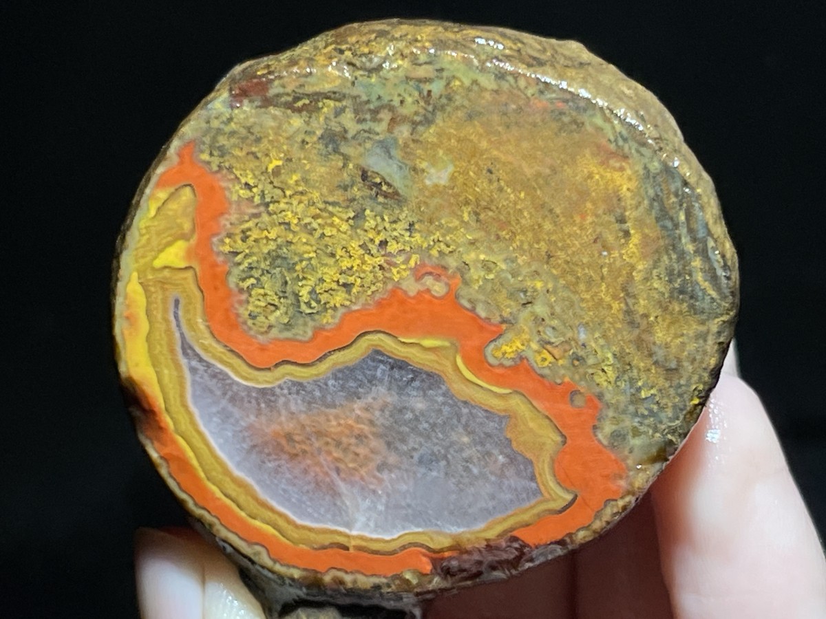 Natural 15 half Rough Chinese Agate crystal geode Achat Nodule Hebei 615g AA11