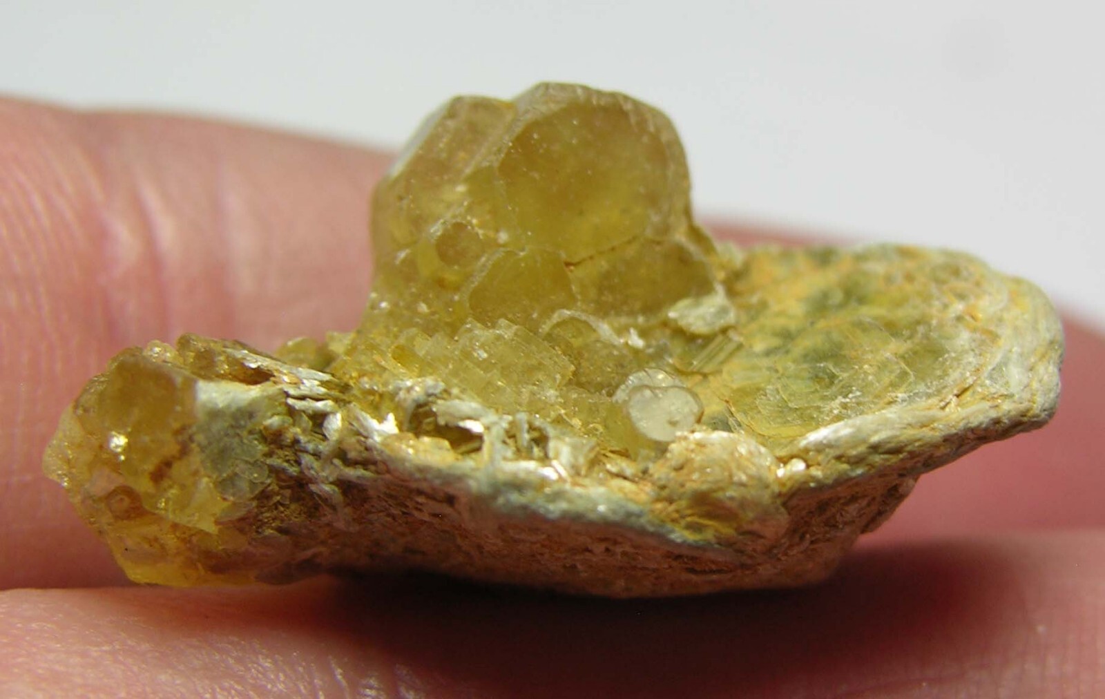 26.05ct Pakistan Terminated Heliodor Crystal in Mica Cluster Specimen 5.20g 28mm