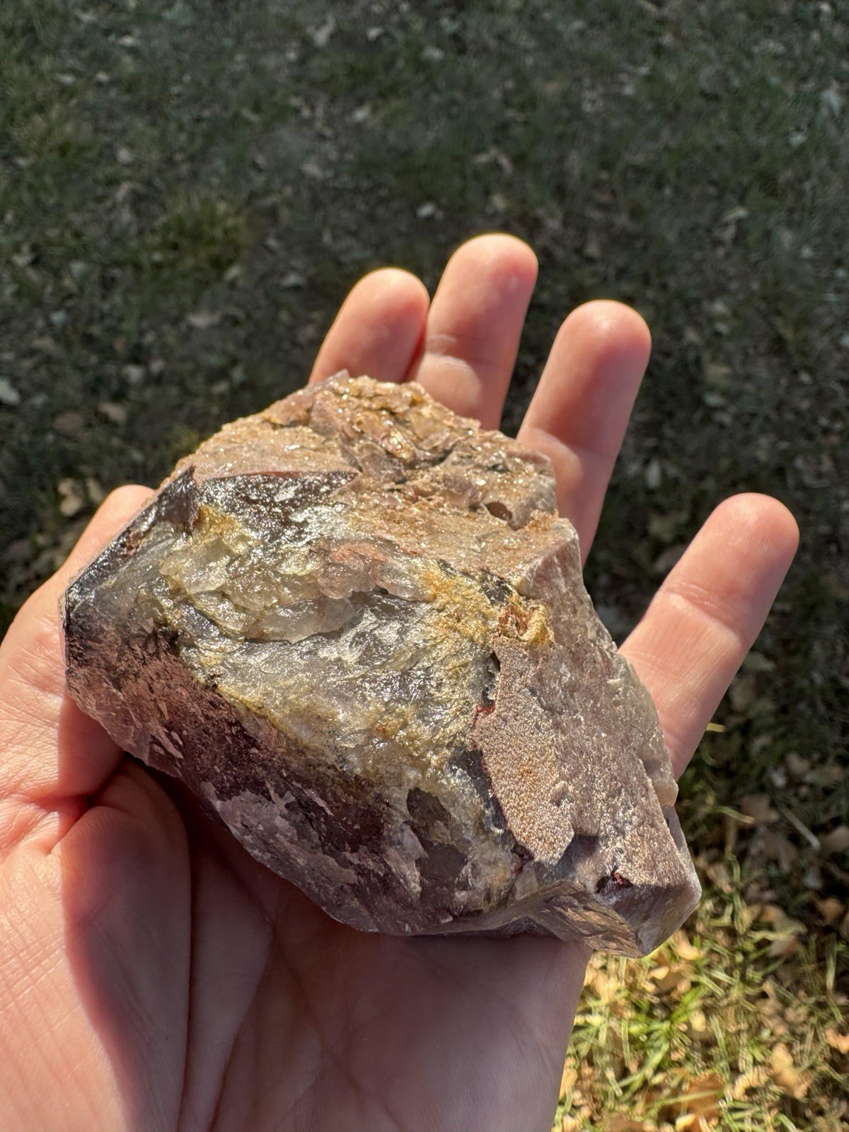 Boreal Amethyst Crystal Auralite23 Natural Phantom Reveal On Polished Face