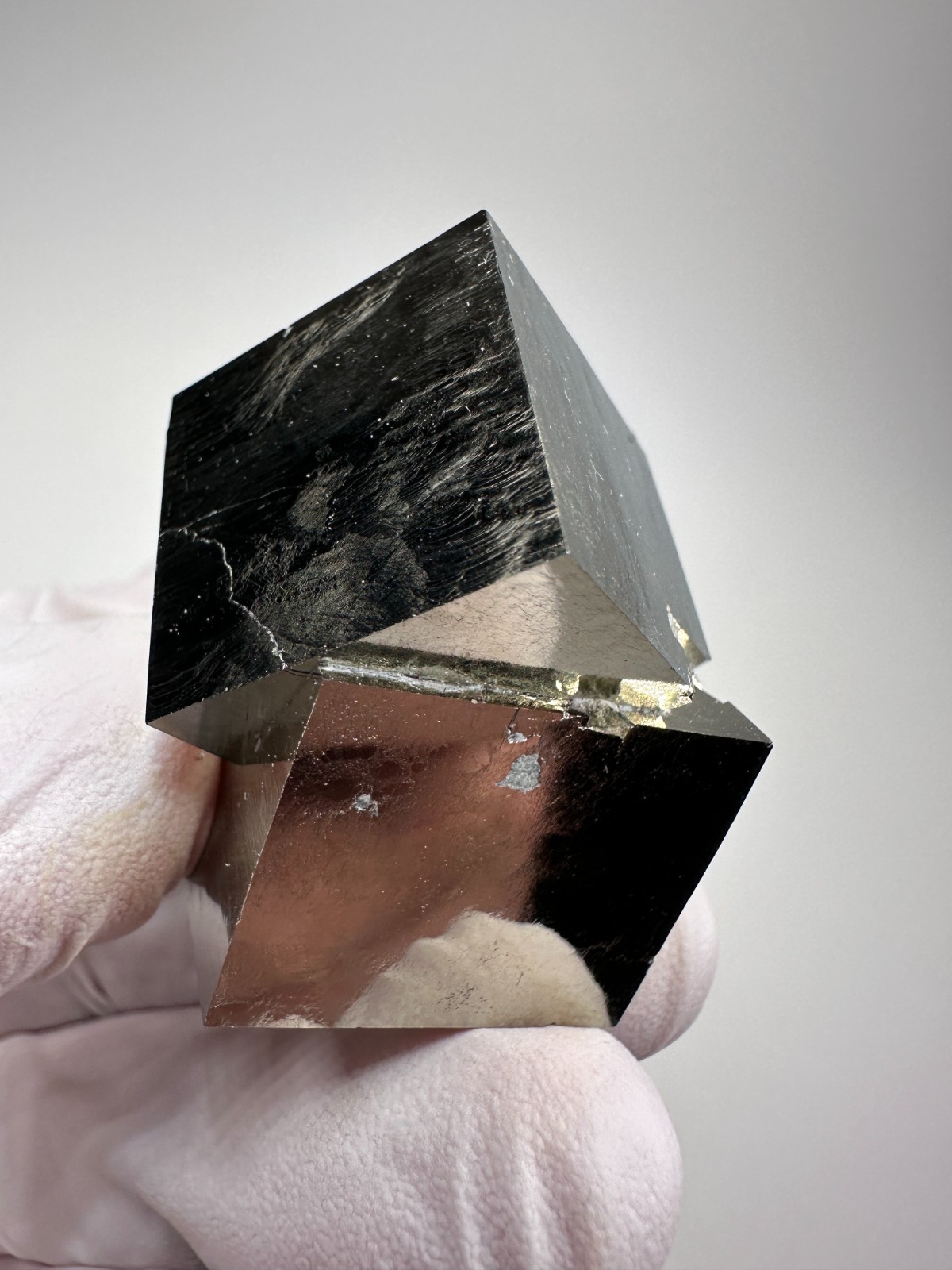 Rare Lusterous Entwined Interlocking Pyrite Cube Cluster_Spain