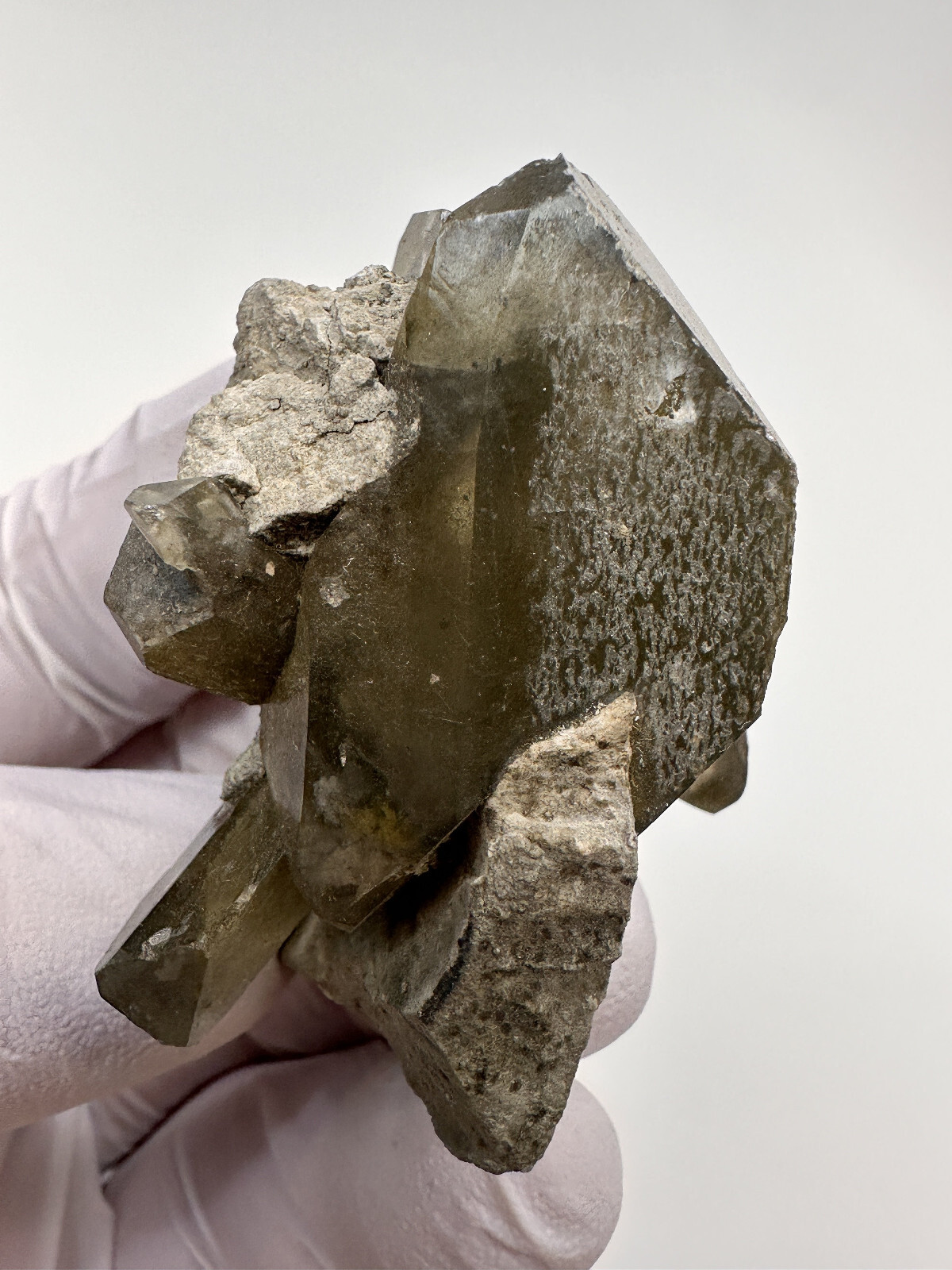 Large World Class CLEAR Interlocking BARITE Crystal Specimen__Linwood Mine, Iowa