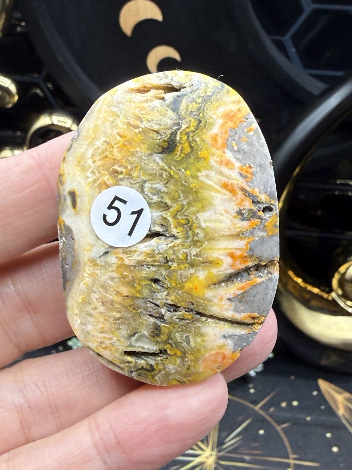 Natural Bumblebee Jasper Palms Druze vugs raw Free shipping