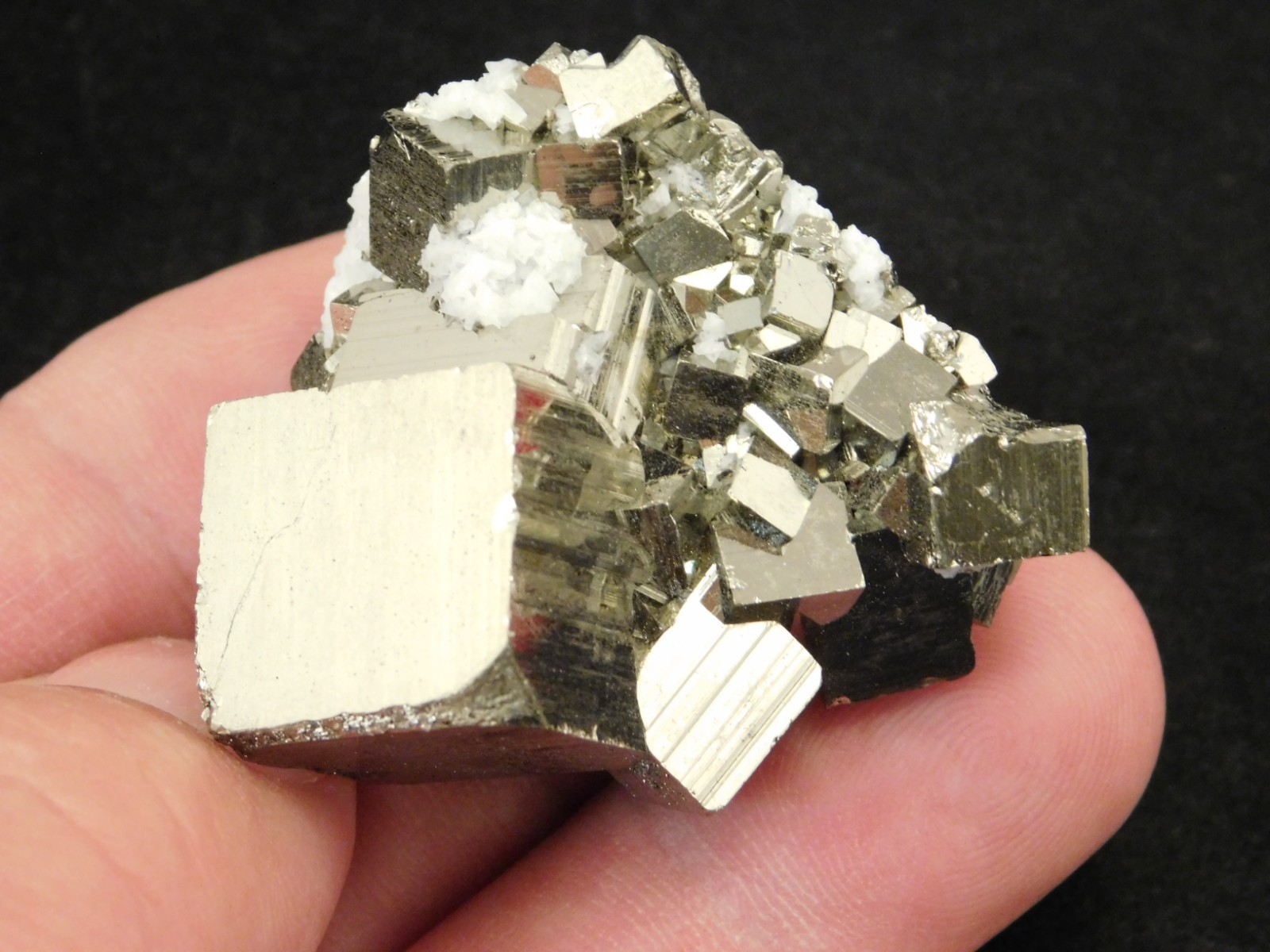 NICE! PYRITE Crystal CUBE Cluster 100% Natural Huanzala Mine Peru 74.3gr
