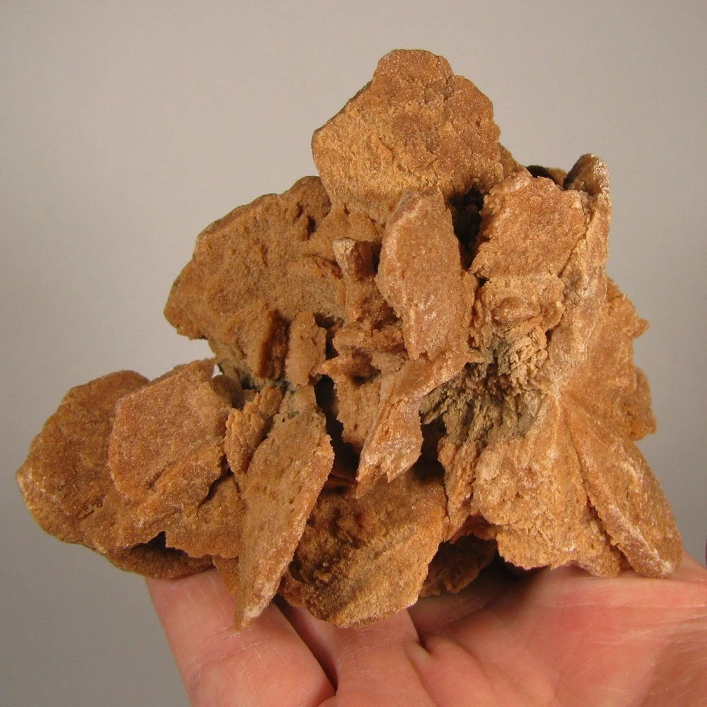 4.1″ Gypsum SELENITE Desert Rose Crystals Cluster – Morocco