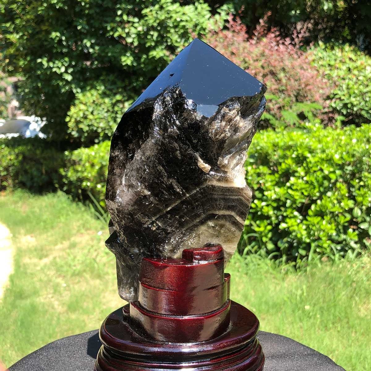 3100g Natural tea crystal specimen + pedestal MH1761