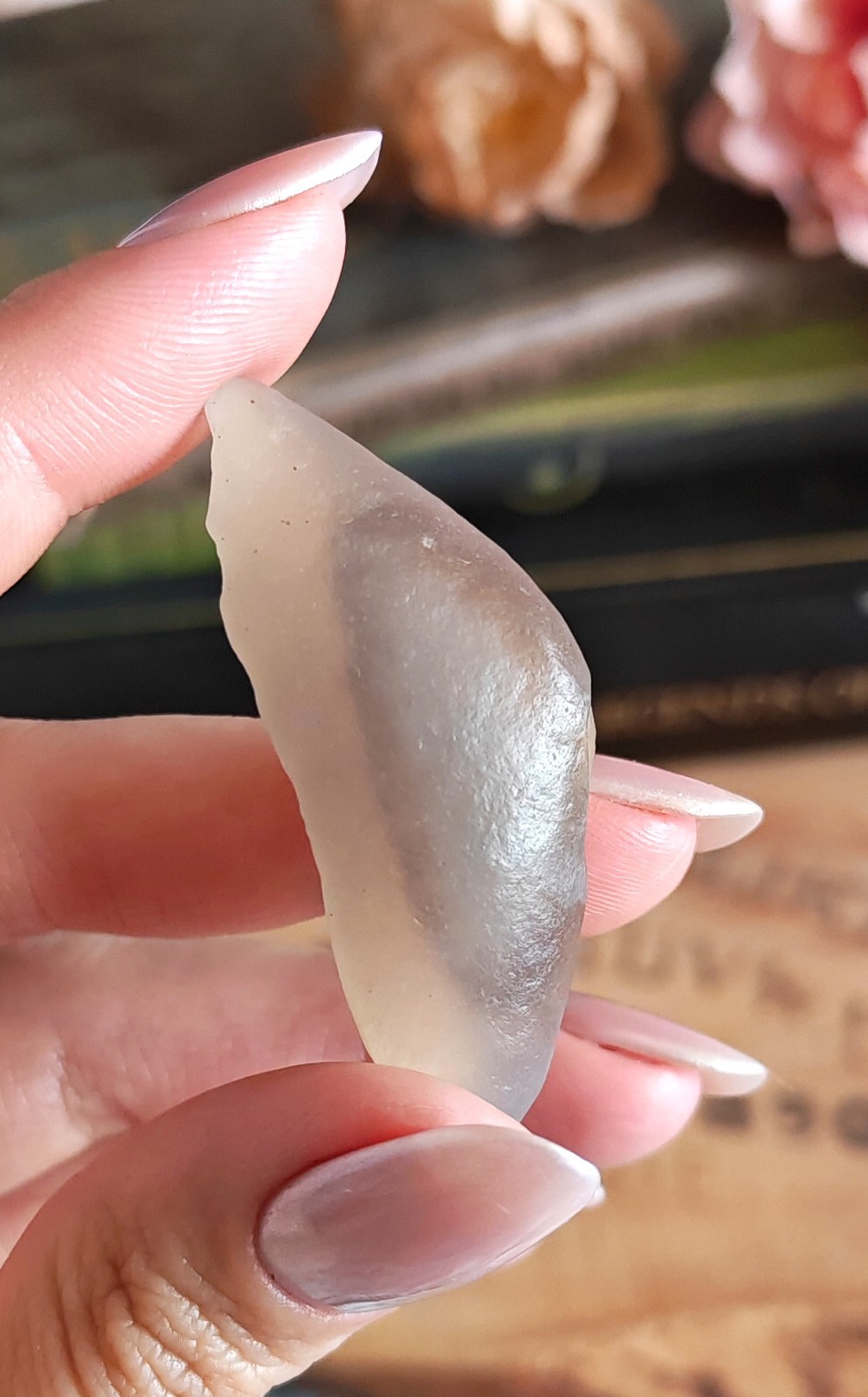 RARE! Gobi Desert Agate With Moving Sand Inclusions Sediment Enhydro Crystal