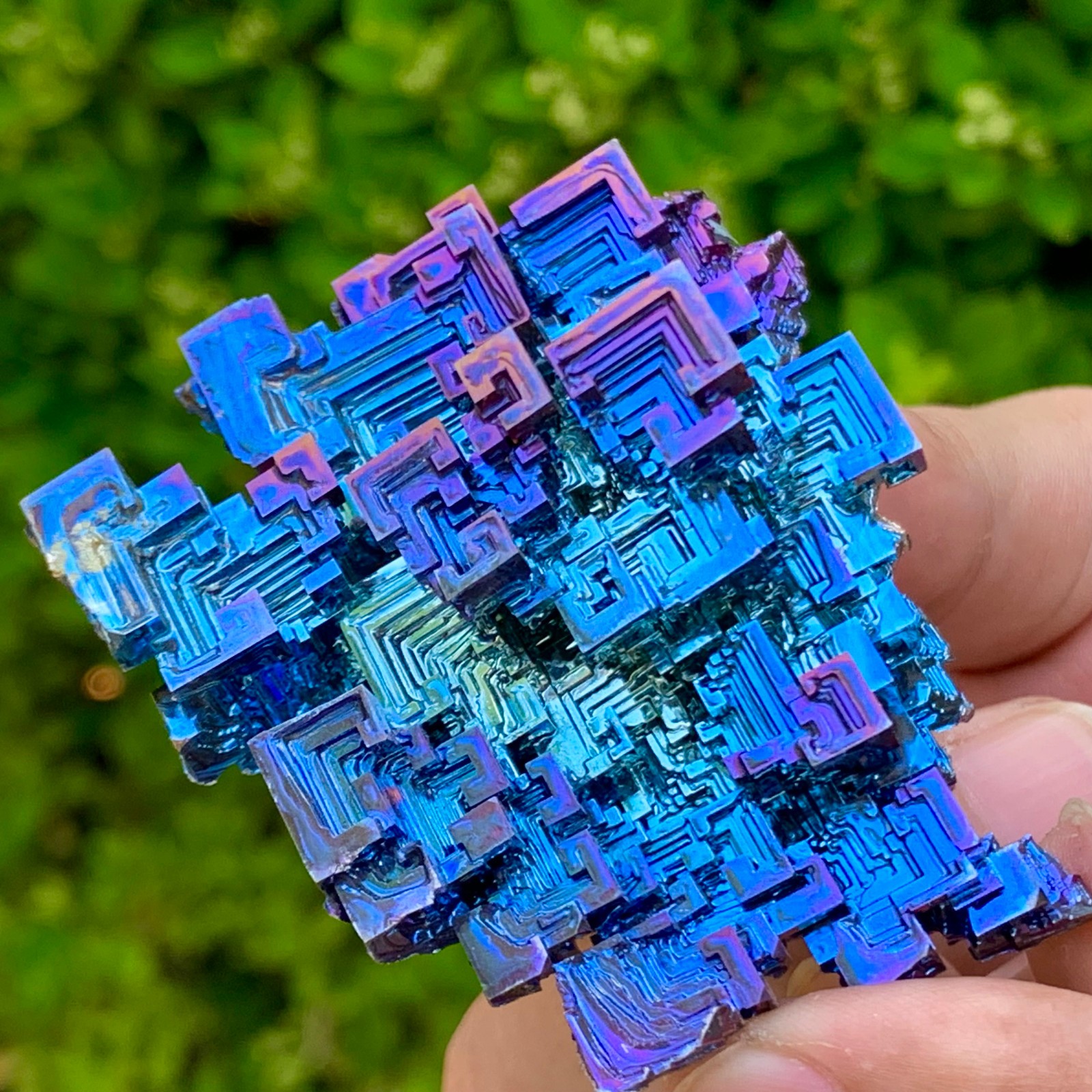 139G ram Bismuth rainbow crystal elementBi gemstone Mineral specimen healing