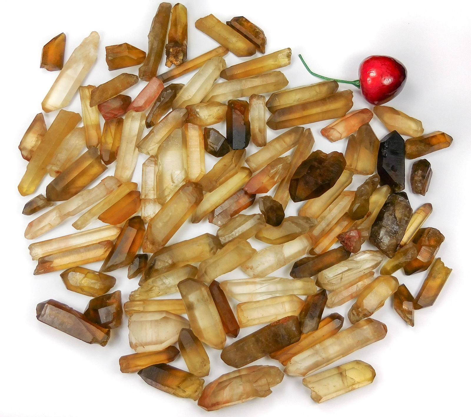 Natural Untreated Citrine Crystal Point (3 pcs ) from Congo Raw Stones