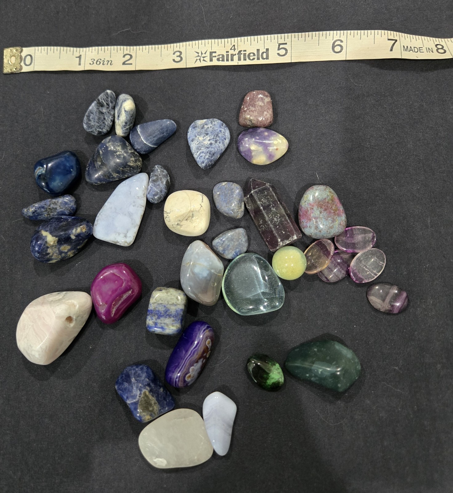 Mixed Tumbled Crystal Stone Lot 34 Pcs Natural Healing Crystals Wholesale Set